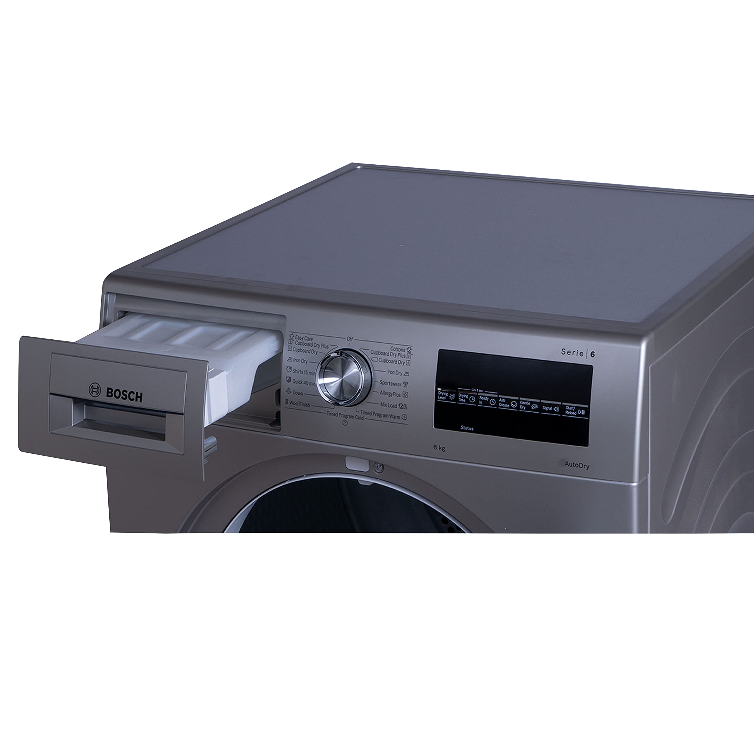 Bosch 8 kg Fully Automatic Condenser Tumble Dryer WTG8640SIN, Silver, Inbuilt Heater) 3