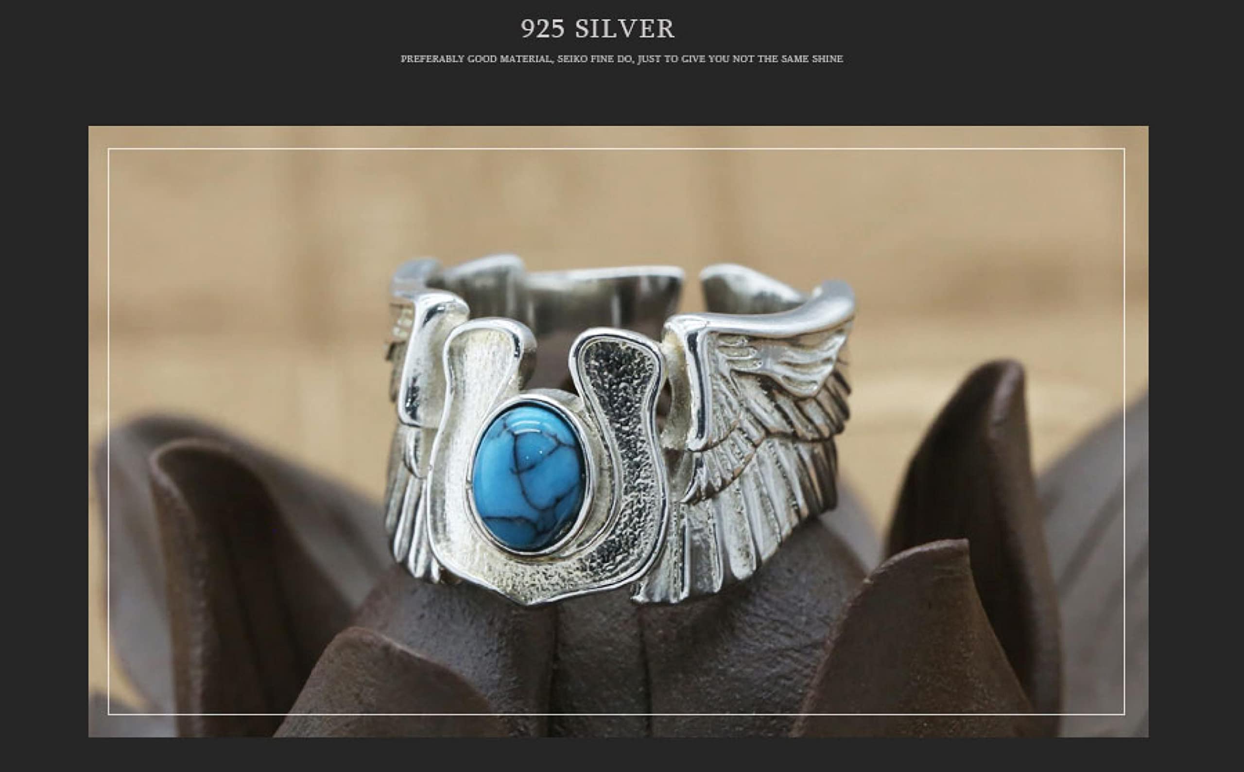 DELURA Sterling Silver Adjustable Rings 4