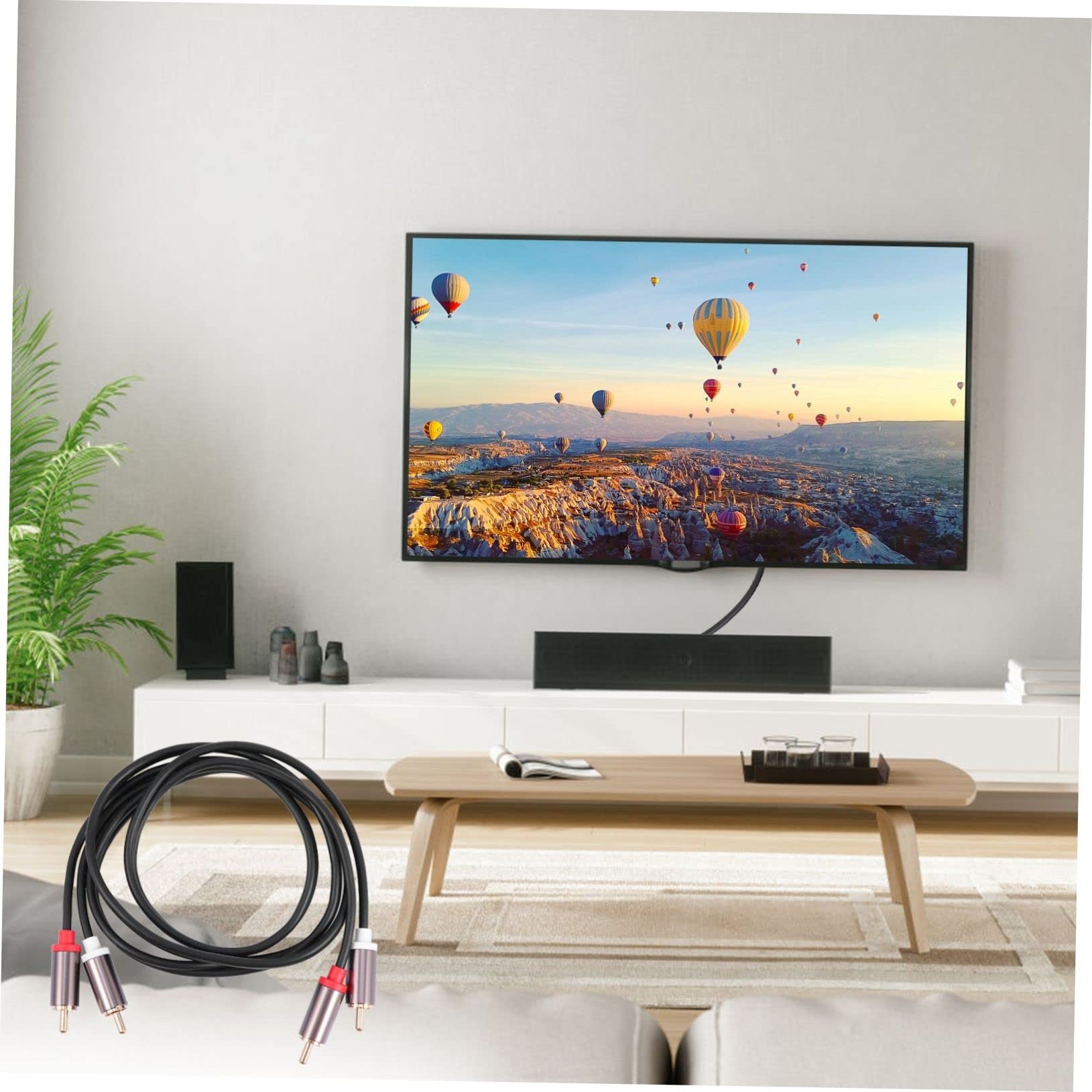 OSALADI 2 2 Audio Cable Adapter Cable Coaxial Cable HDTV Cable Headphones Adapter Cable for HDTV Headphone Adapters Male Stereo Cable Conversion Cable Male Audio Adapter Copper Conductor 6