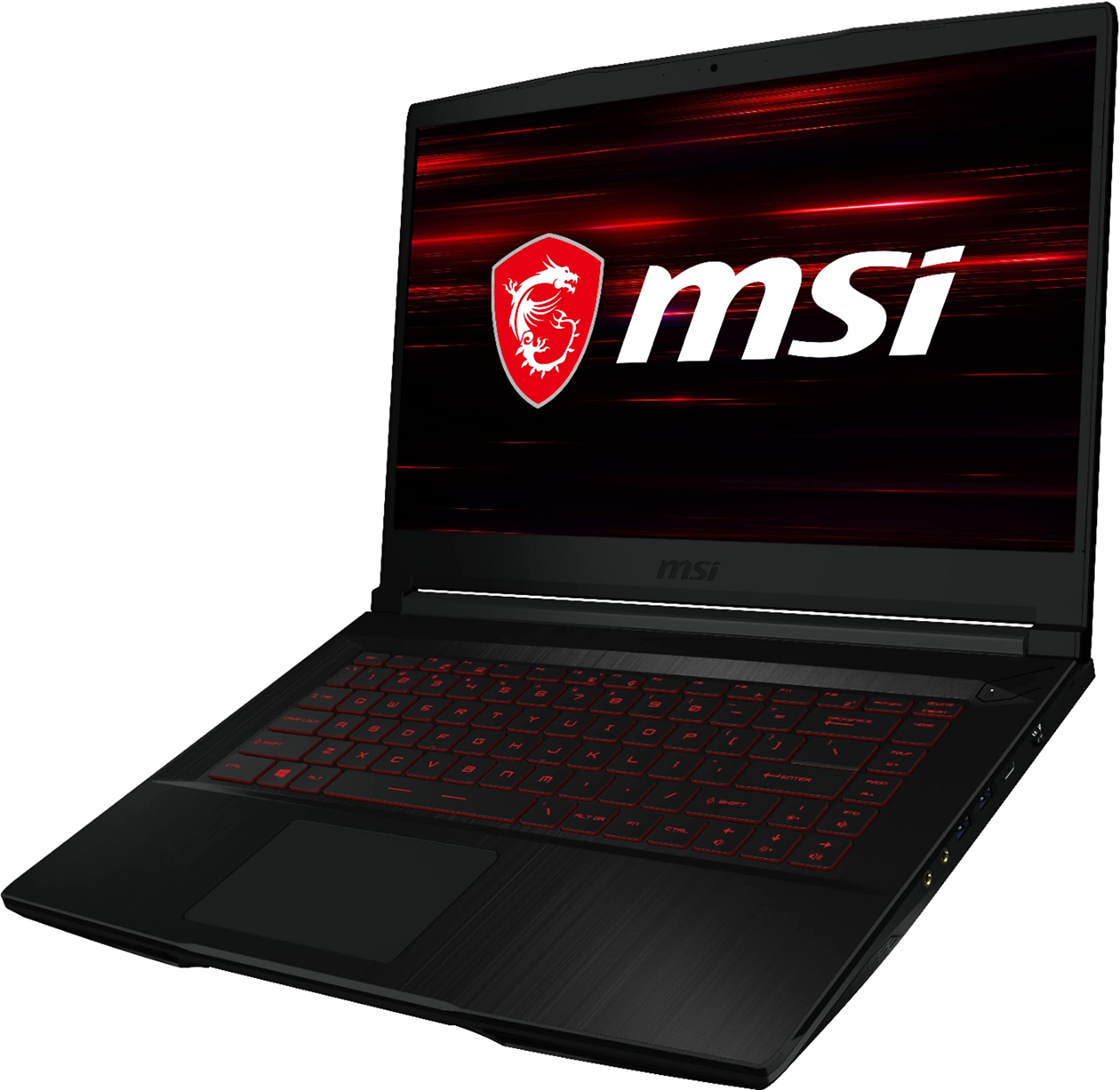 MSI GF63 Thin 10SCXR Gaming & Entertainment Laptop (Intel i5-10300H 4-Core, 16GB RAM, 2TB HDD, GTX 1650 [Max-Q], 15.6" 60Hz Full HD (1920x1080), WiFi, Bluetooth, Win 11 Home) with Hub 4