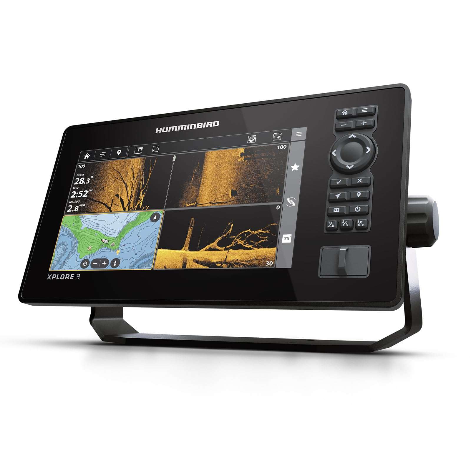 Humminbird XPLORE 9 GPS Fish Finder with Transducer, MEGA Side Imaging+ & HD Touchscreen Display 5