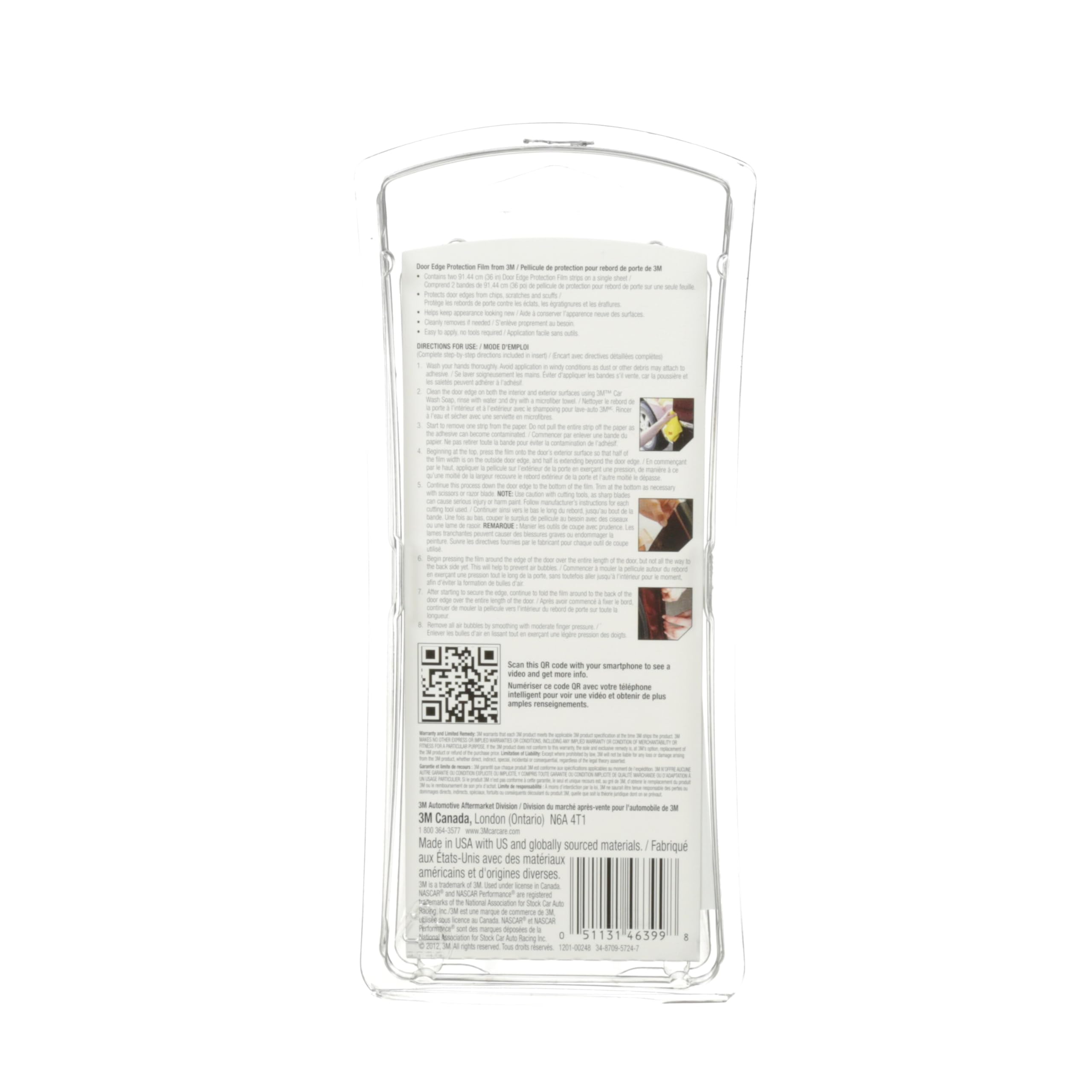 3M Door Edge Protection Film, 36 Inch, Protect Door Edges From Chips, Scratches, and Scuffs, No Tool Required, Yellowing and Staining Resistant, Professional Grade Solution (08582) 4