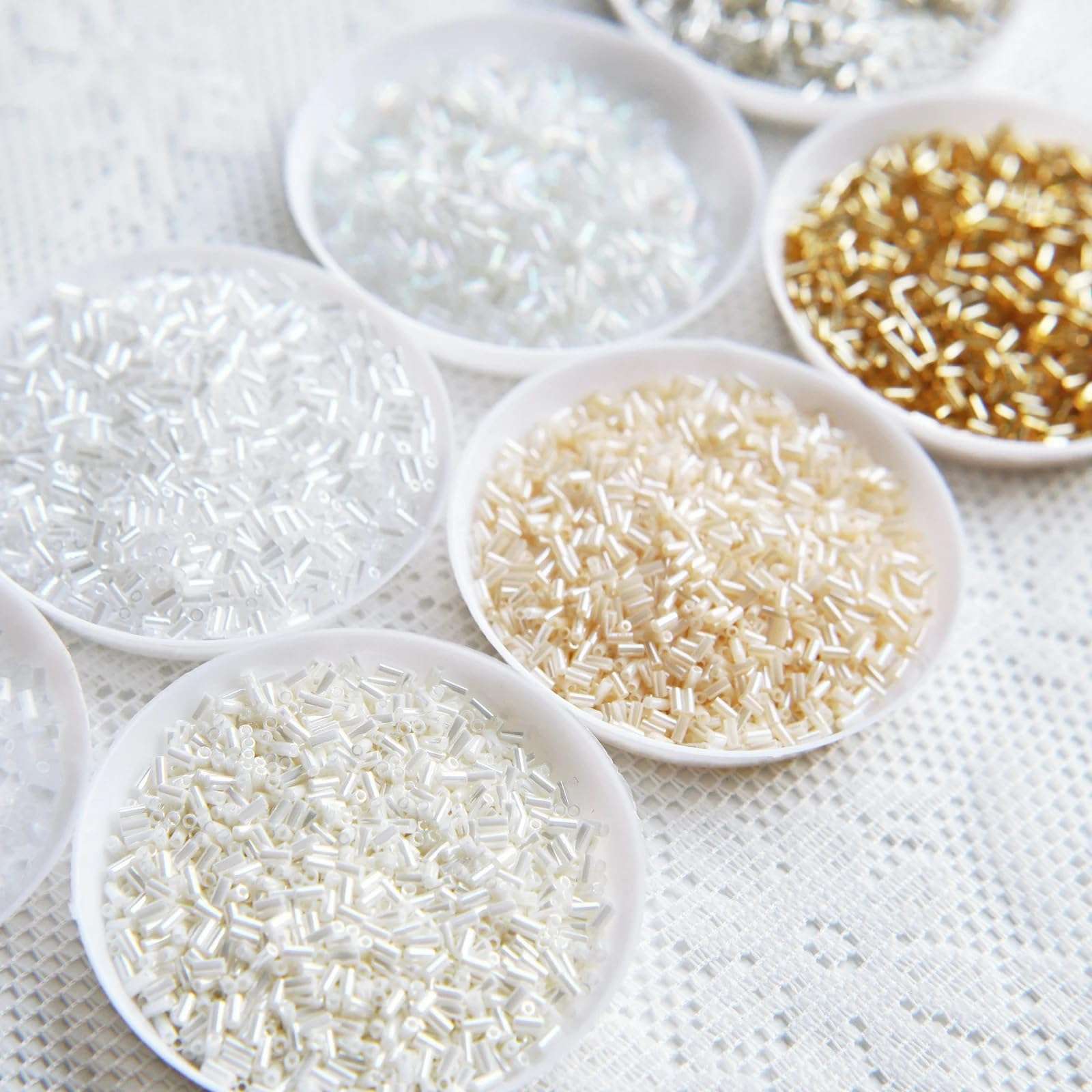 3mm/0.12" Miyuki Tube Beads, Doll Clothes Tube Beads in Smallest Size, Made in Japan, Craft Supplies, Pack of About 3 Grams (#3) 1