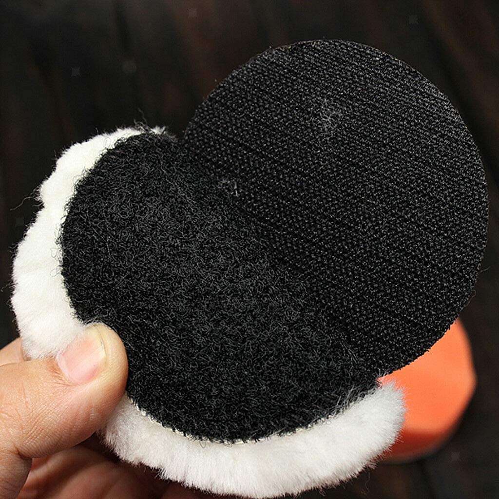 DIY Crafts 25 Pcs, 2" inch Fur Felt Pad White Only, 1"/2"/3"/4"/5/6"/7"inch Fur Felt Pad Felt Soft Wool Car Polishing Polisher Buffing Bonnet Padfor Car B (25 Pcs, 2" inch Fur Felt Pad White Only) 5