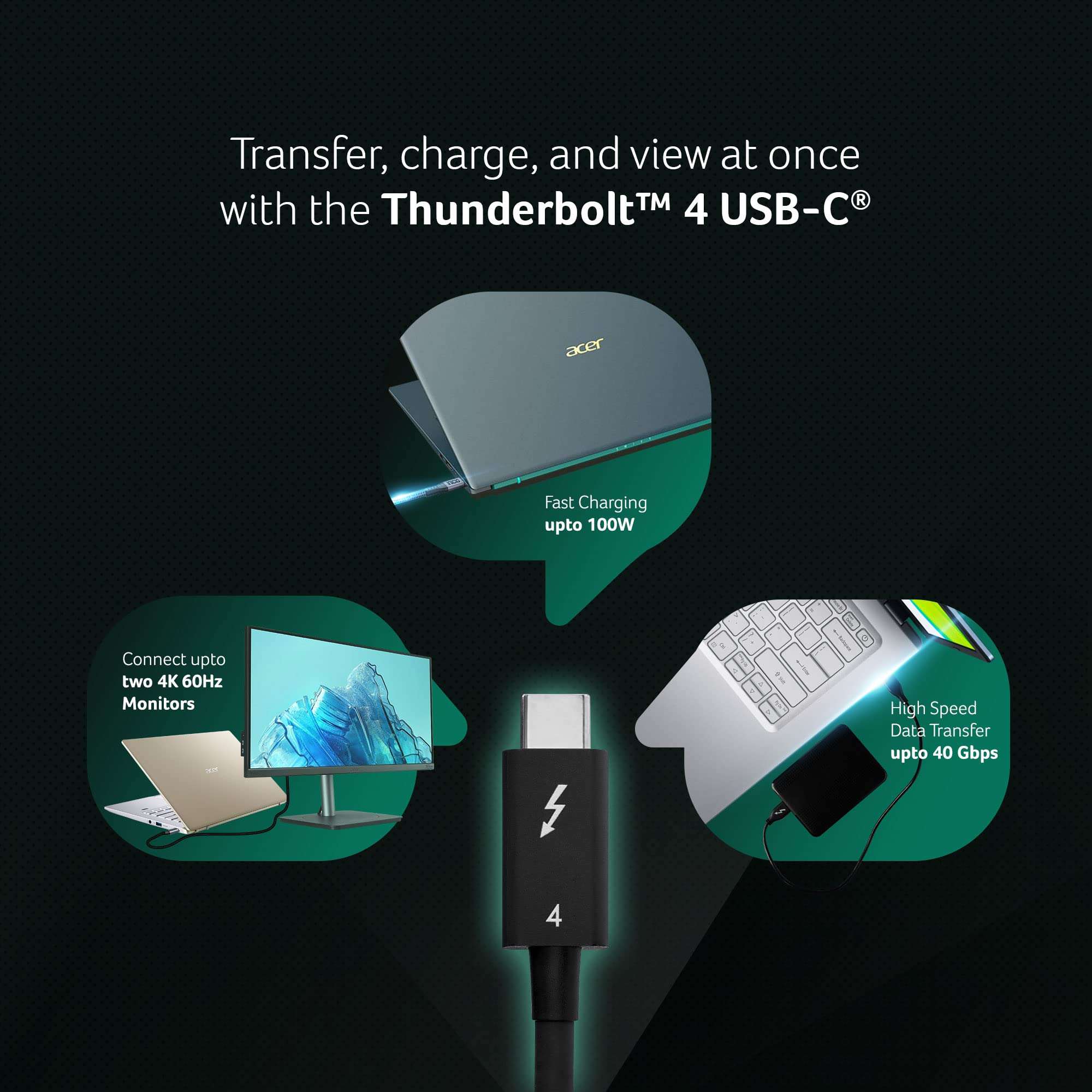 Acer Spin 5 (2 in 1) Professional Laptop with Active Stylus Pen (12th Gen Intel Core i7/16GB RAM/1 TB SSD/Windows 11 Home/MS Office/Fingerprint Reader) SP514-51N with 35.6 cm (14 inches), 1.3 KG 3