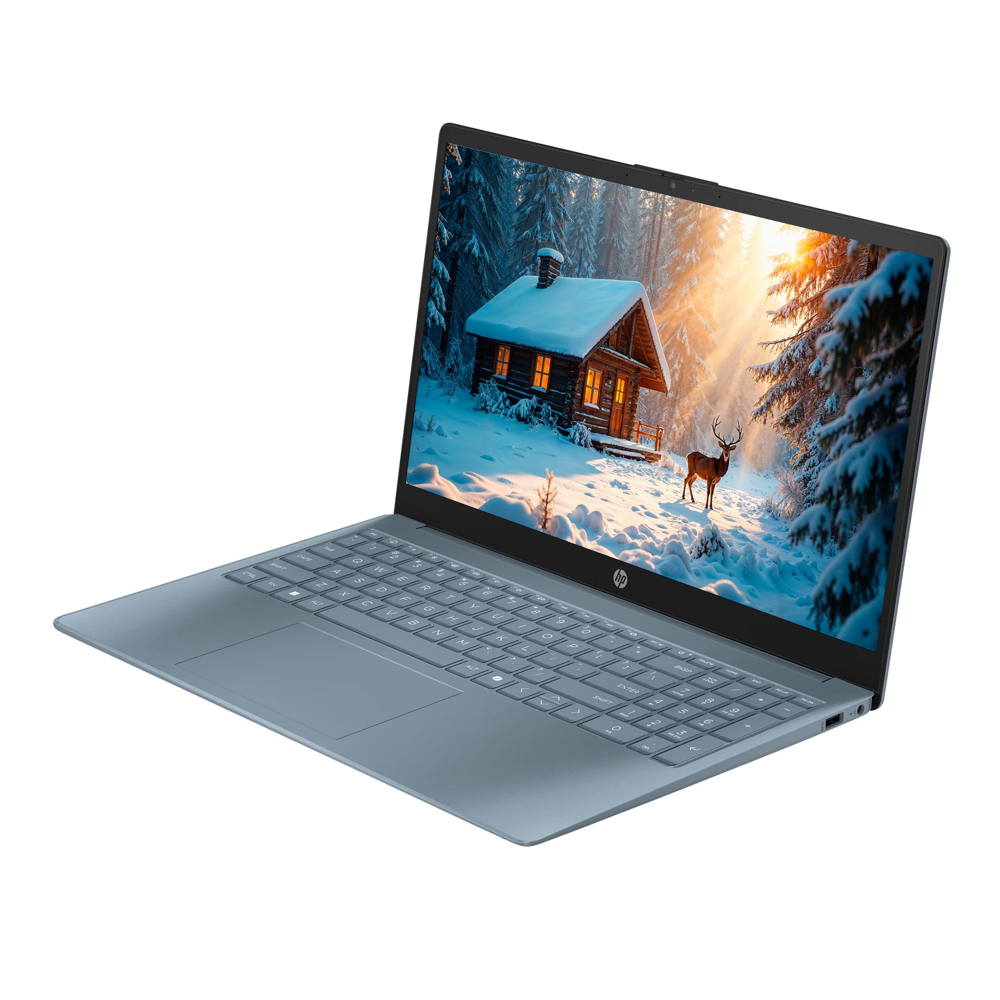 HP 15.6" Business Laptop Computer with Microsoft 365, 32GB RAM 640GB Storage (128GB SSD + 512GB Docking Station Set), Windows 11, Intel N200, SageNova Earphones, Moonlight Blue 5