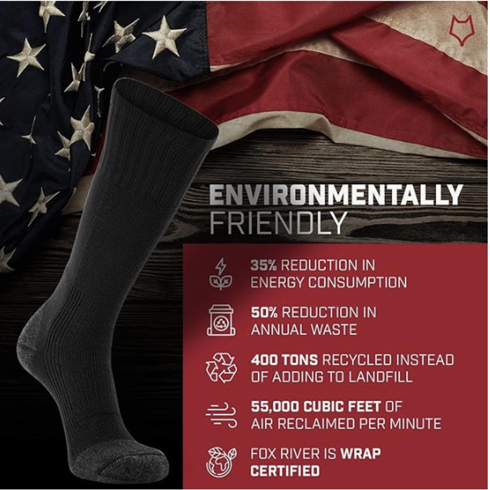FoxRiver Mens Wick Dry Maximum Medium-weight Military Mid-calf Hiking-socks, Black, X-Large US 6