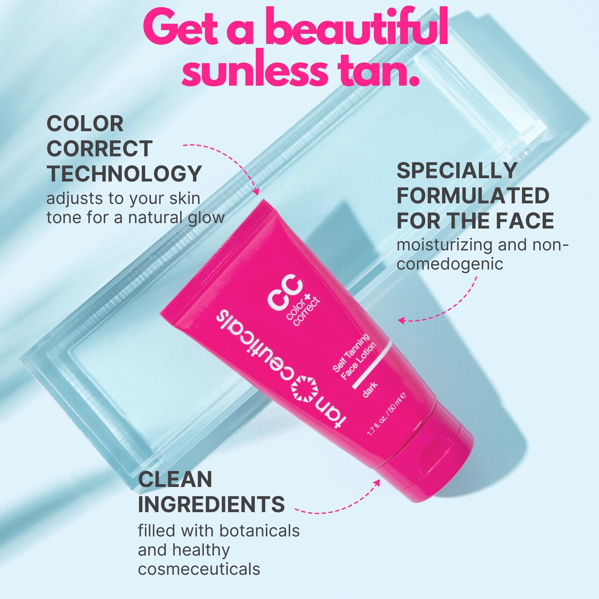 Tanceuticals Mousse CC Self Tanning Kit Bundle, Dark Shade 6