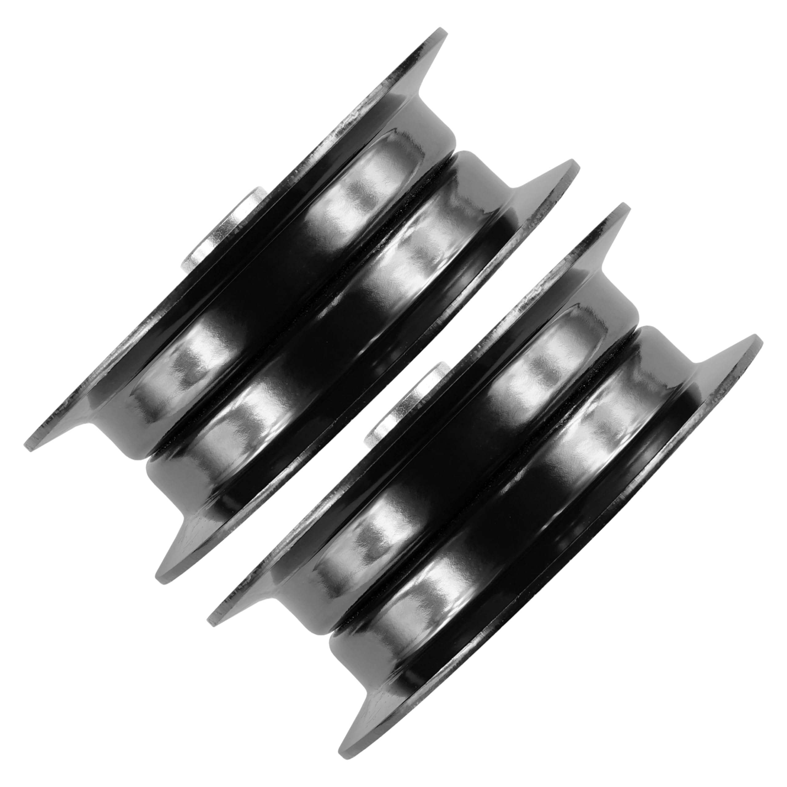 Caltric 2 Flat Idler Pulley Compatible with Toro Z420 Z4200 Z4235 ZS4200 42" Deck 132-9420 1329420 5