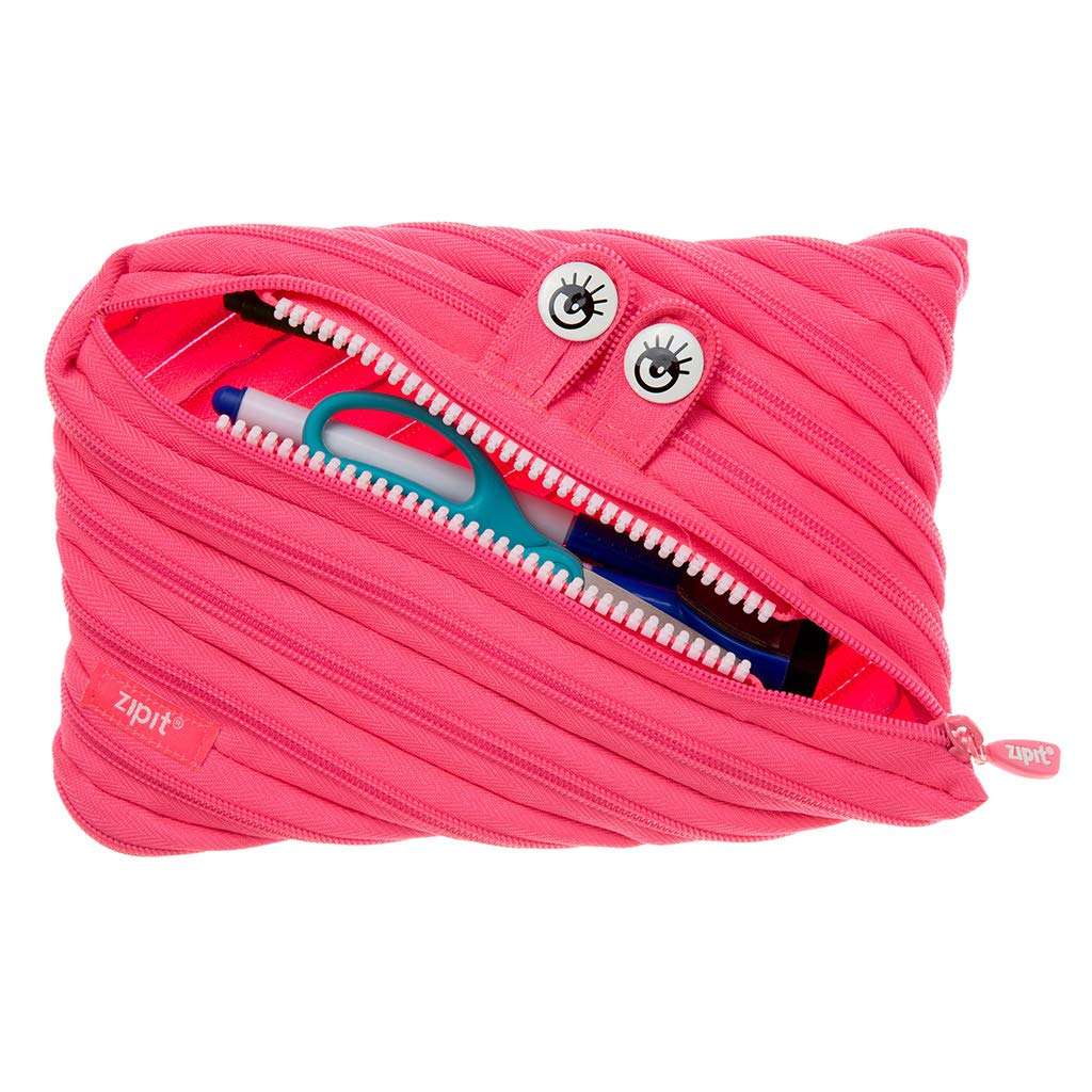 ZIPIT Monster Jumbo Pencil Case, Pink 5