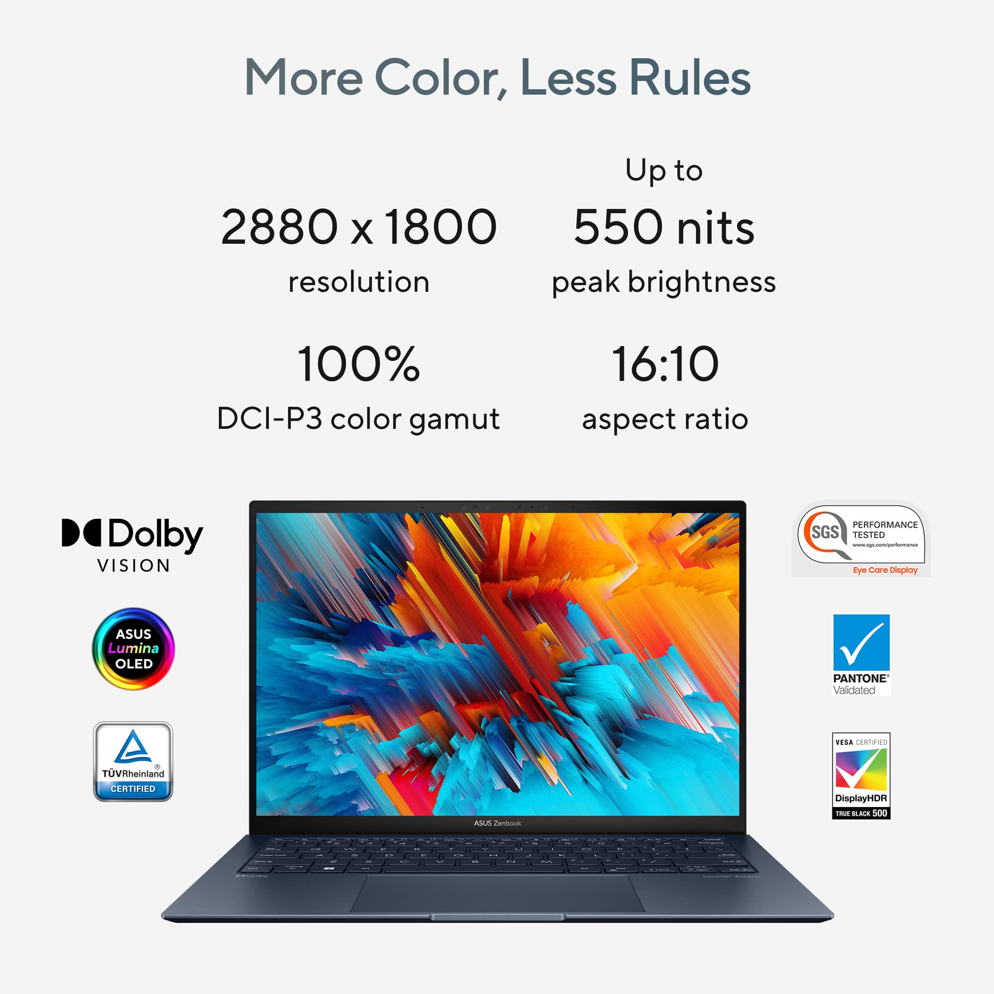 ASUS Zenbook S 13 OLED (2023), 1kg Weight & 1cm Thin, Intel Core EVO i5 13th Gen, 13.3 Inch 2.8K OLED, Thin & Light Laptop (16GB/512GB SSD/Iris Xe/Win 11/Office 2021/63WHrs/Blue), UX5304VA-NQ541WS 3