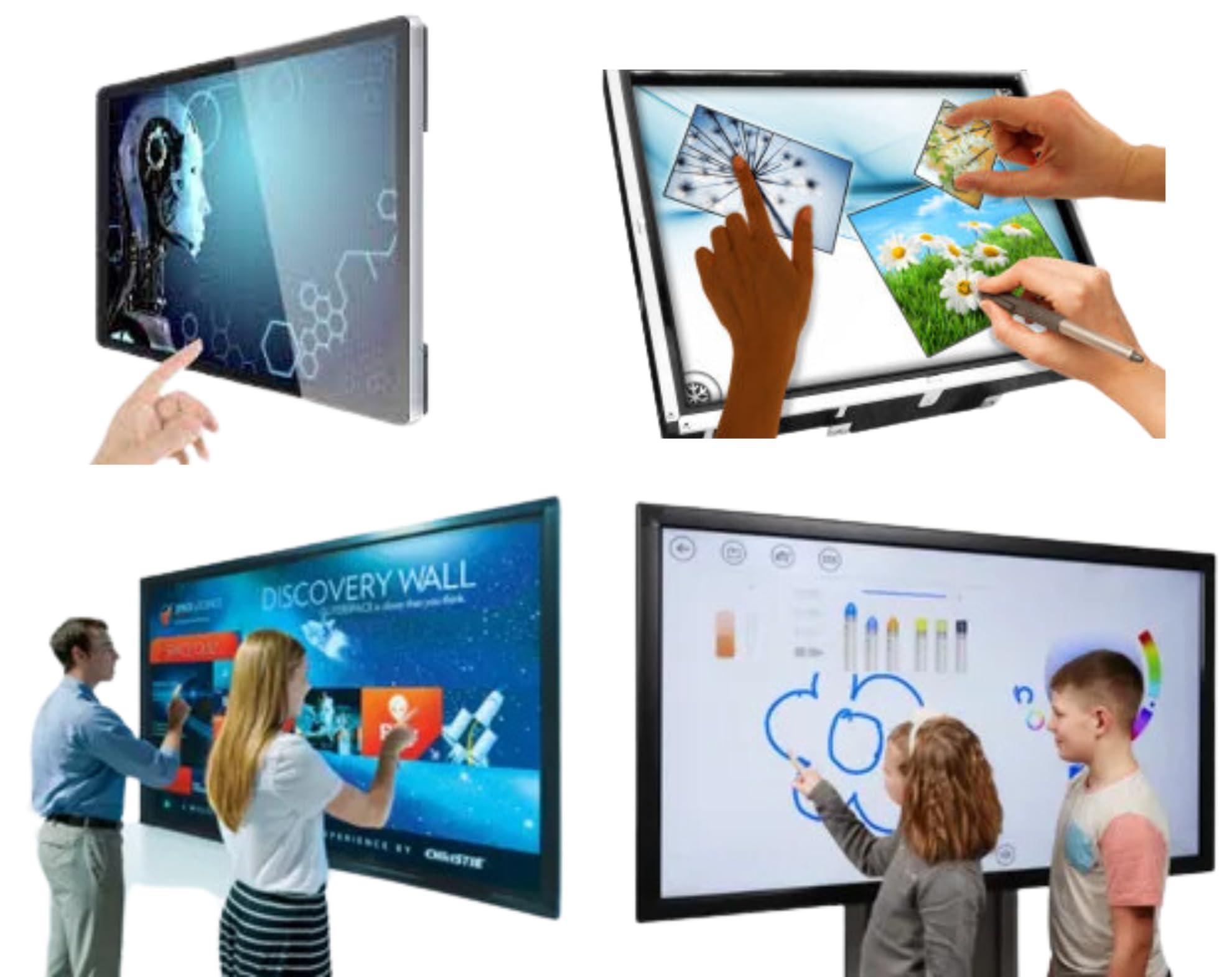 TONZO� Omega 86" Interactive Flat Panel Android 11.0, Ultra HD (4K)| Multitouch Screen| 4 GB RAM| 32 GB ROM| 15W-2 Speaker| Panel with USB, VGA, Display Ports| Best for School & Offices 6