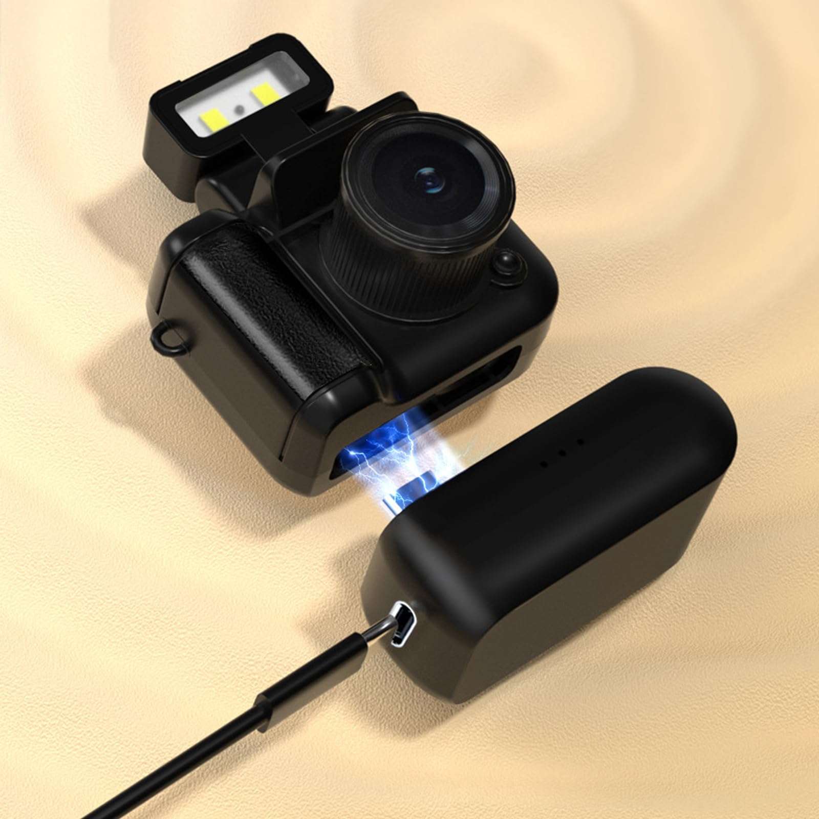 Mini Camera, Mini Camera with Flash Light, 1080p HD Mini Camera with 6 Filters 4