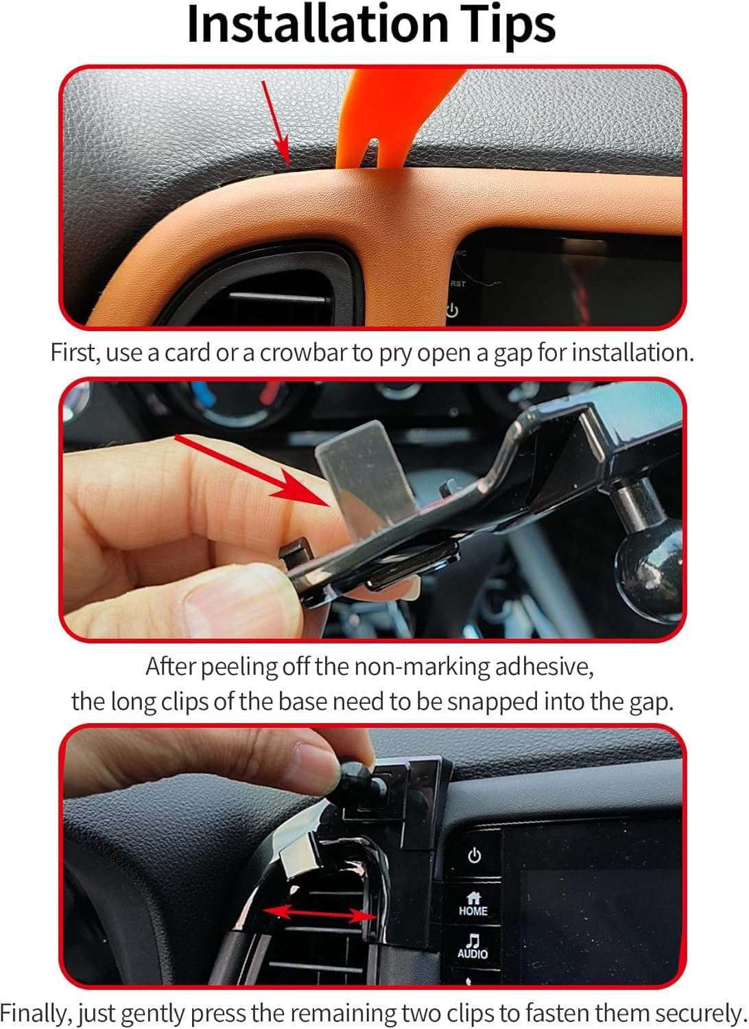 AbeeyGeomarn Car Phone Holder for Honda HRV HR-V 2016-2022 Accessories Compatible with MagSafe Cell Phone Mount Hands-Free 360 Degree Rotation Does Not Affect Air Vent 6