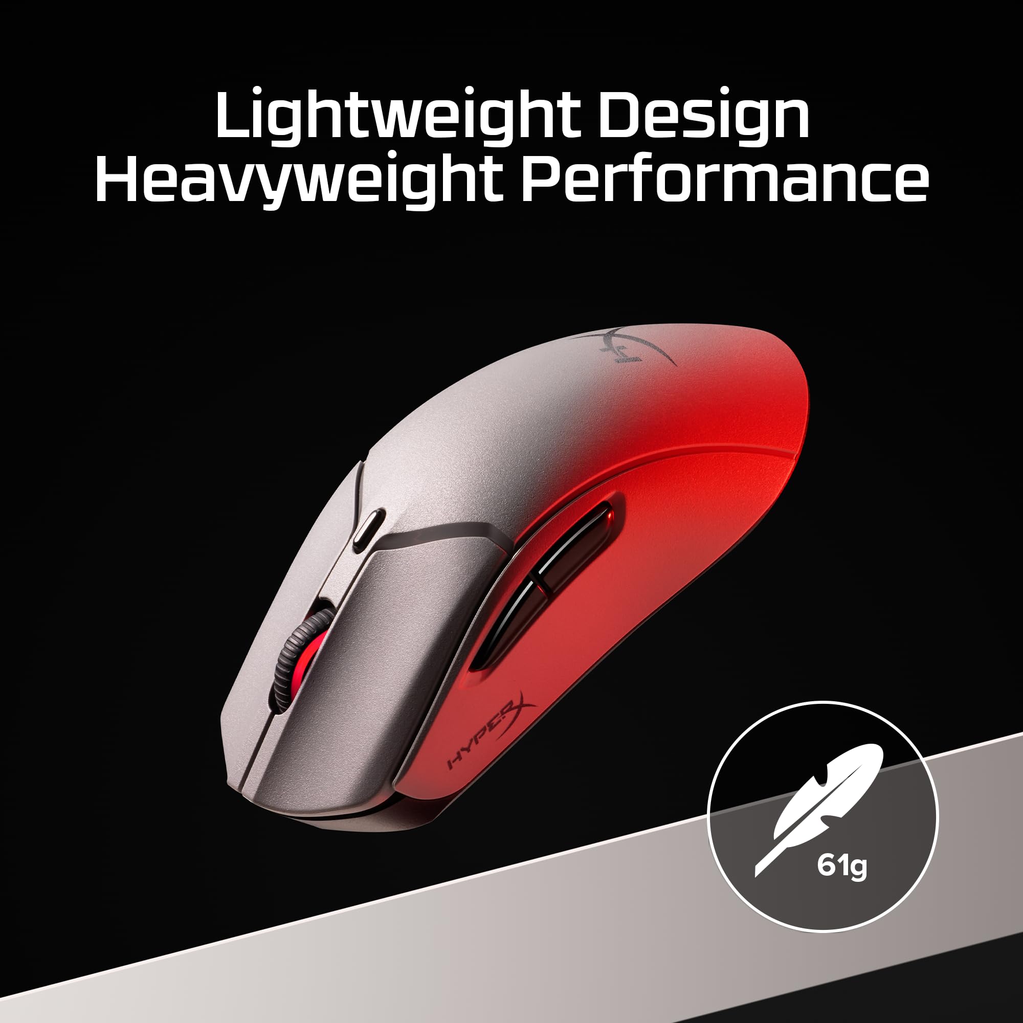 HyperX Pulsefire Haste 2 Pro 4K Wireless Gaming Mouse for PC, 4k Polling, Rechargeable 90 Hour Battery, Lightweight 61g, 26K Sensor, 2.4GHz, Bluetooth, Slate Grey 2