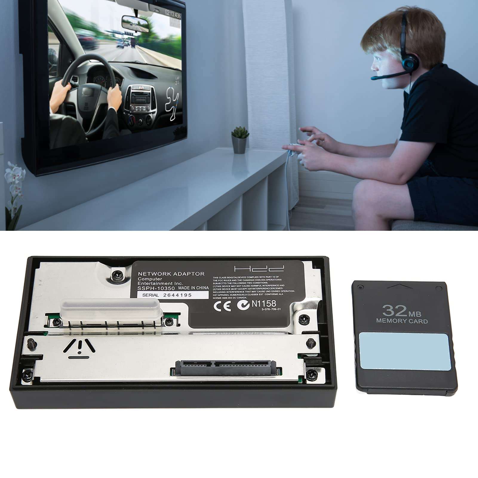 Game Hard Disk Adapter, Hard Network Adapter Portable for Game Console 3