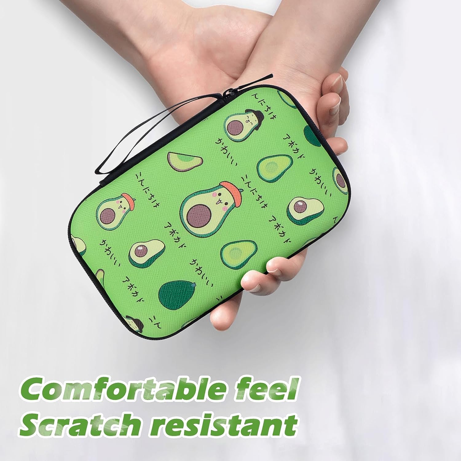 VNJ External Hard Drive Portable Carrying Case Avacado 3