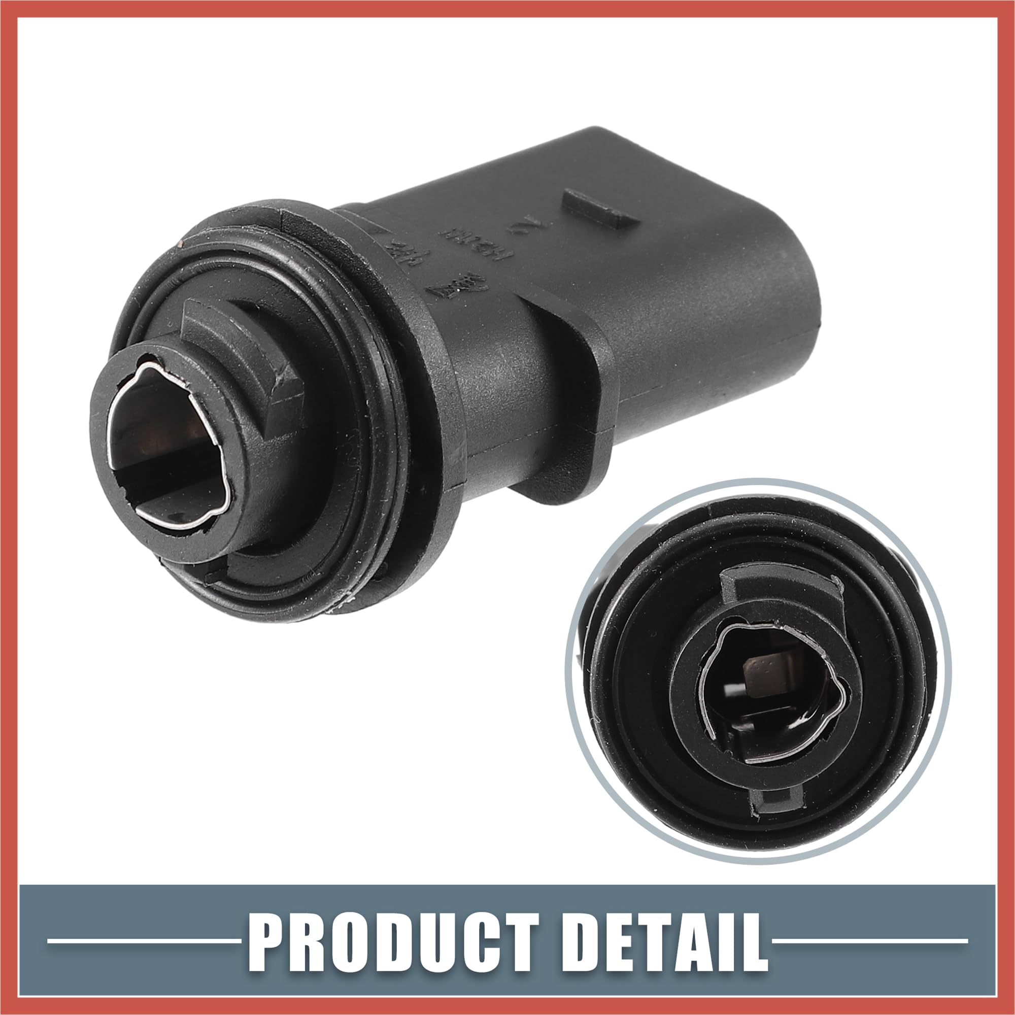 ACROPIX Front Indicator Turn Signal Light Lamp Bulb Holder 8N0953053 8N0-953-053 for VW Golf 2015-2016 Plastic Black Car Parts 6