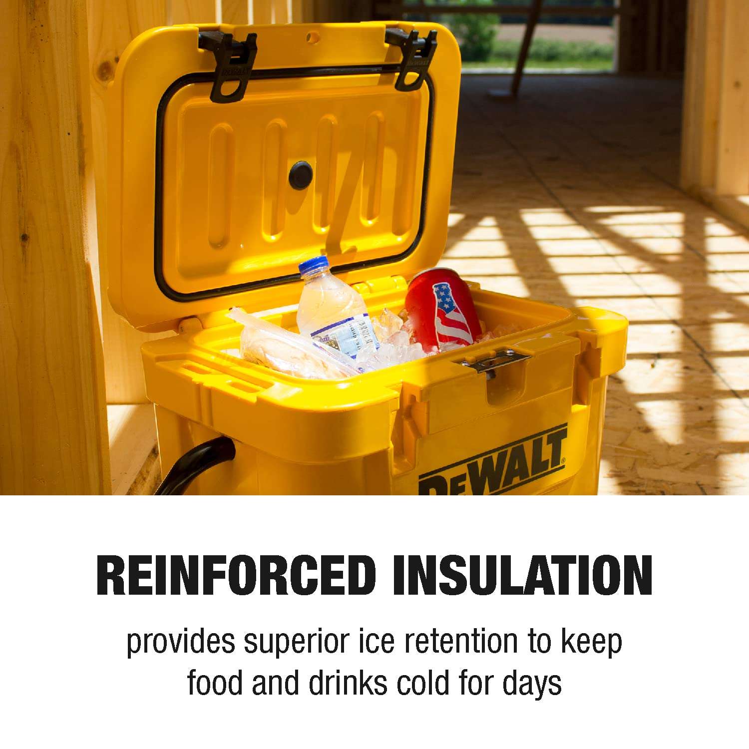 DEWALT 10 Qt Heavy Duty Cooler Bundle with 30 Oz Stainless Steel Tumbler 4