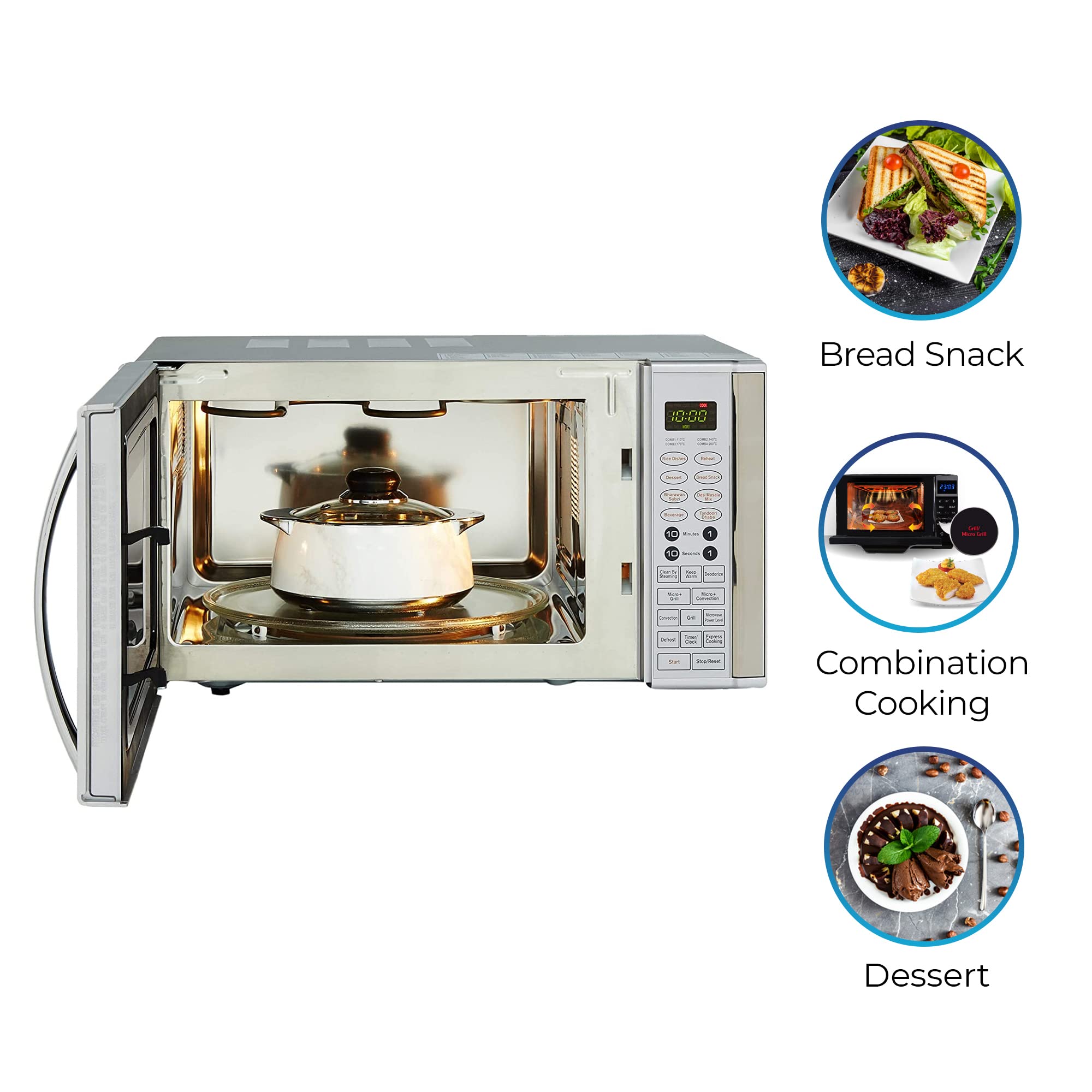 IFB 30 L Convection Microwave Oven (30SC4, Metallic Silver), STANDARD 5
