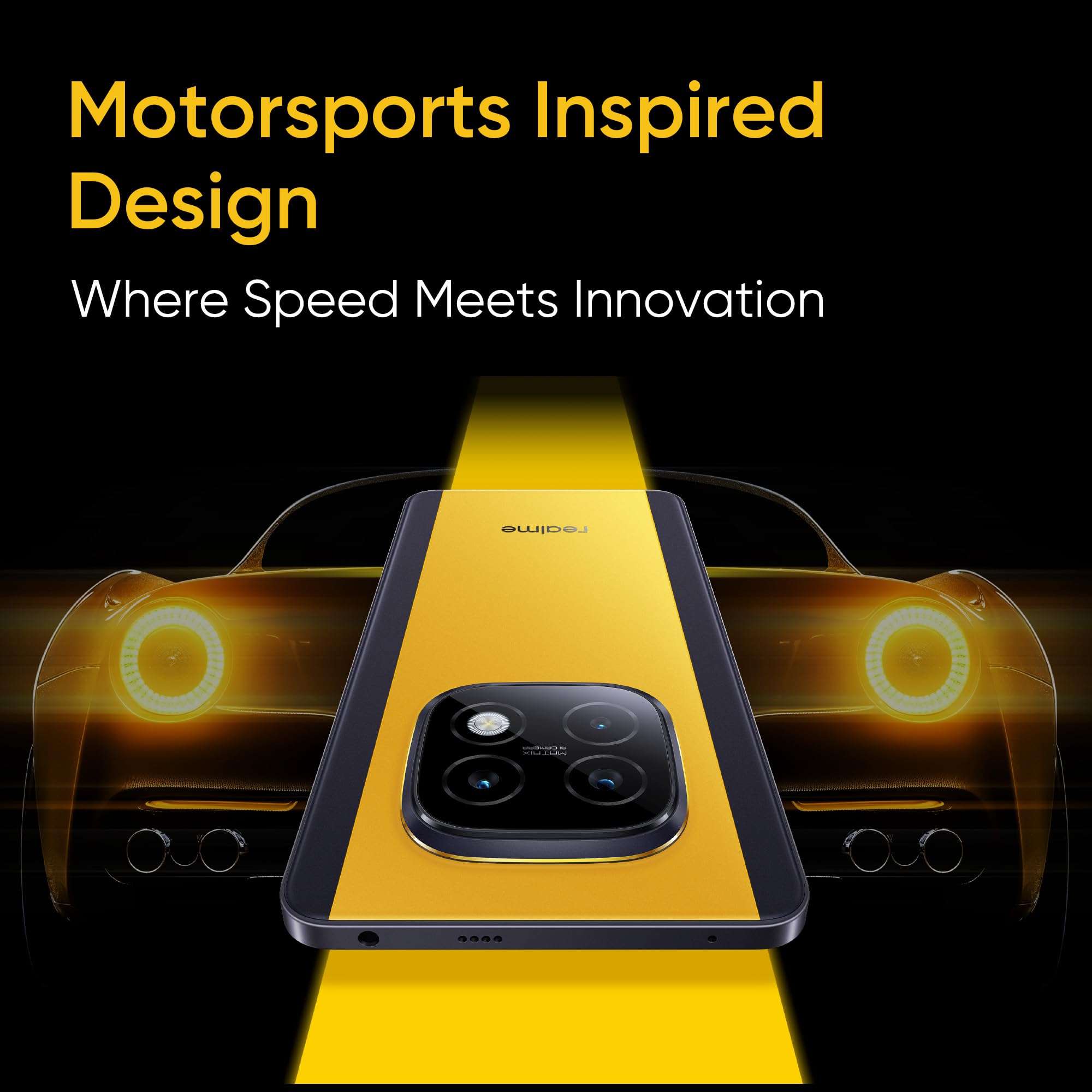 realme NARZO 70 Turbo 5G (Turbo Yellow,6GB RAM,128GB Storage) | Segment's Fastest Dimensity 7300 Energy 5G Chipset | Motorsports Inspired Design 6