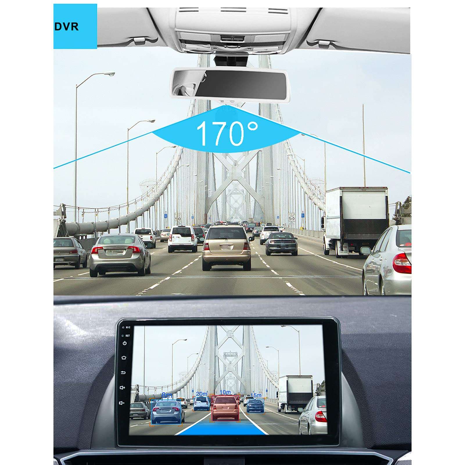 9 Inch Car GPS Multimedia Player Screen for Volkswagen Polo Sedan 2008-2018, Auto Bluetooth Multimedia Audio GPS Navigation System, Android 11 Support SWC Plug and Play 6