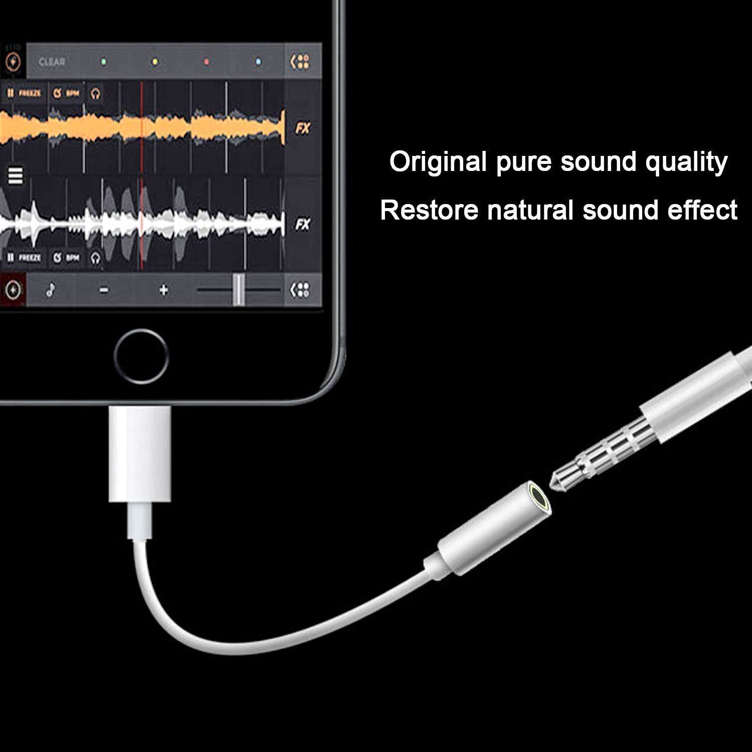 Apple MFi Certified Lightning to 3.5mm Headphone Jack Adapter, 3 Pack, Compatible with iPhone 13, 12, 11 Pro XR XS Max X, iPad, iPod Touch, Perfect for Music, Movies, and More 5