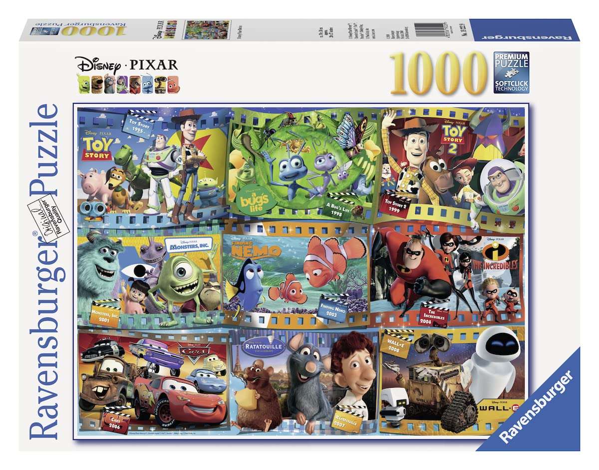 Ravensburger Disney Pixar Movies 1000 Piece Jigsaw Puzzle for Adults – Every Piece is Unique, Softclick Technology Means Pieces Fit Together Perfectly 2