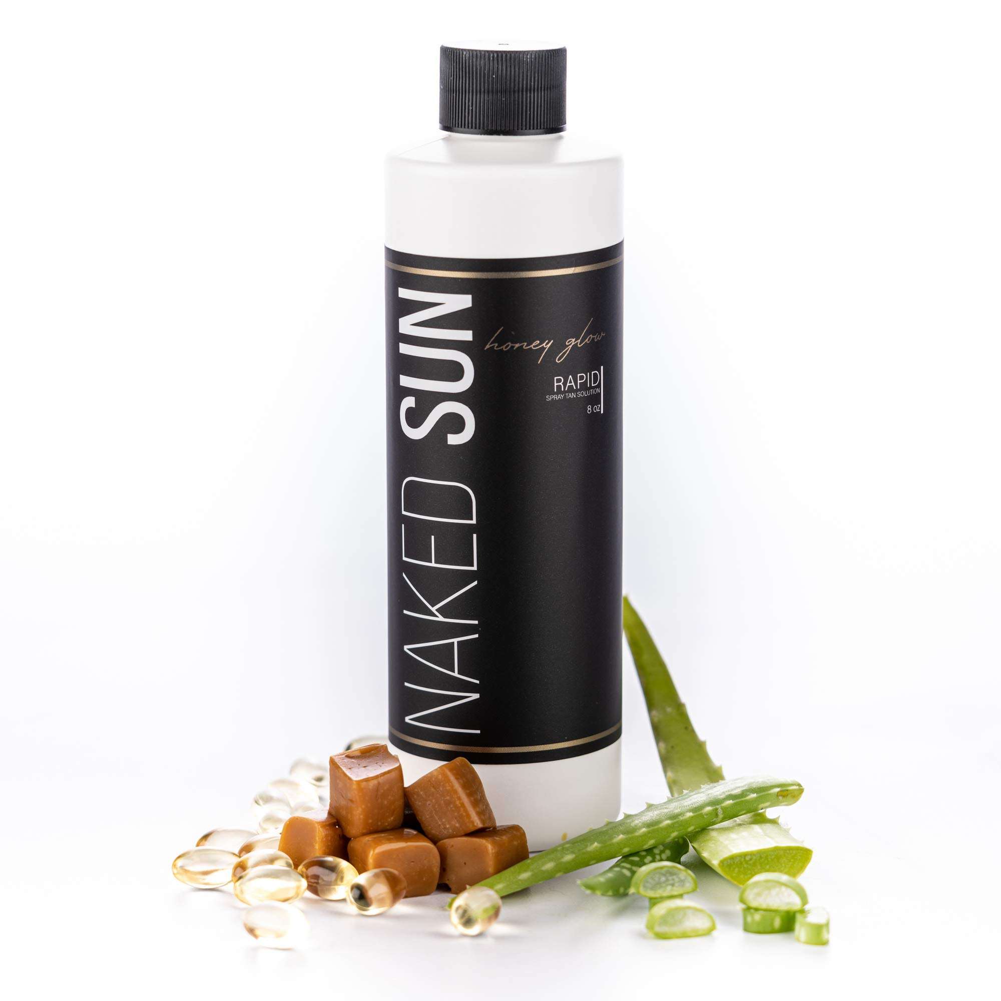 Black Fascination FX Spray Tan Machine with Honey Glow Rapid Develop Violet Tanning Solution - 8 oz Bundle (2 Items) 6