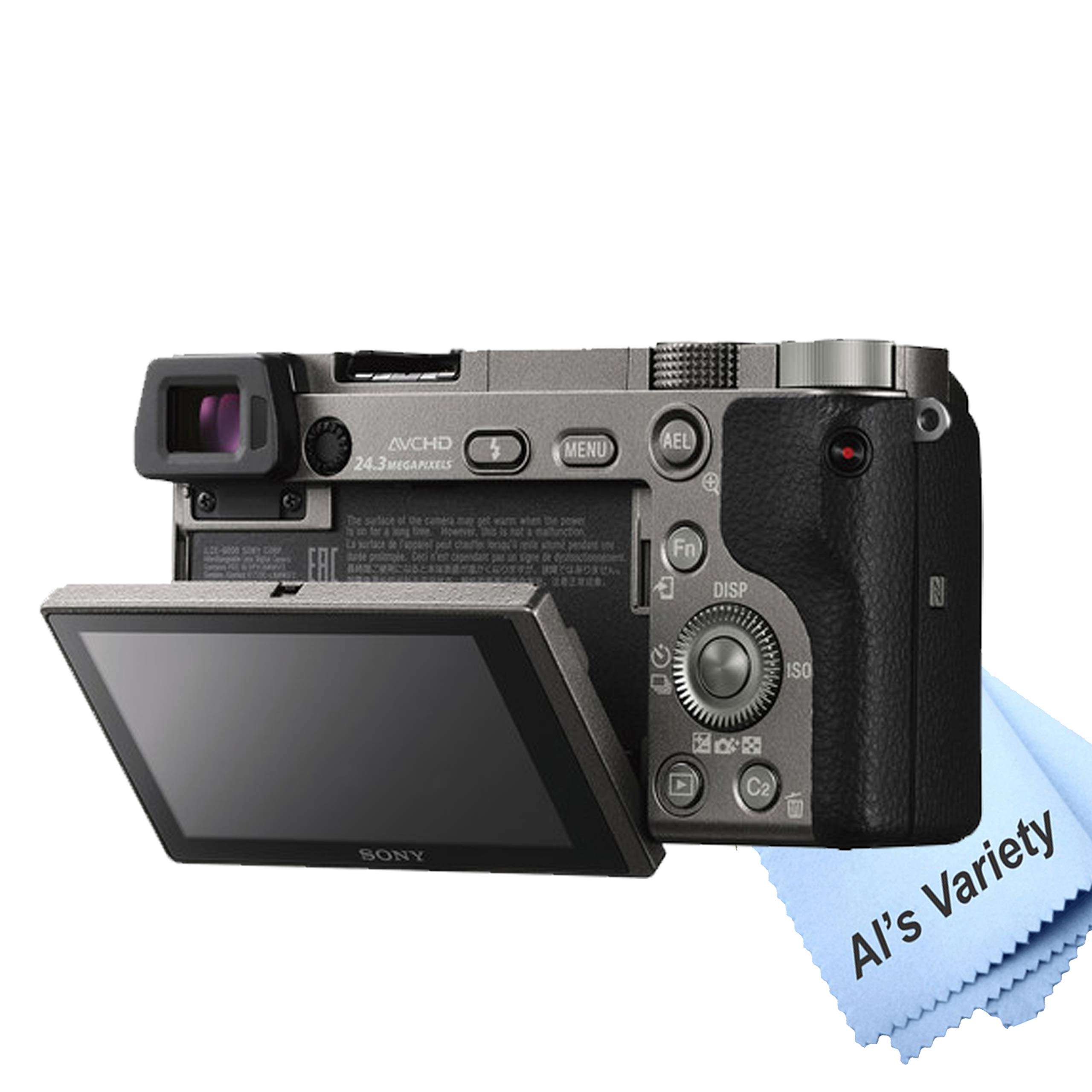 Sony a6000 Mirrorless Digital Camera(Graphite) with 16-50mm Lens + 32GB Card, Tripod, Case, and More (18pc Bundle) 6