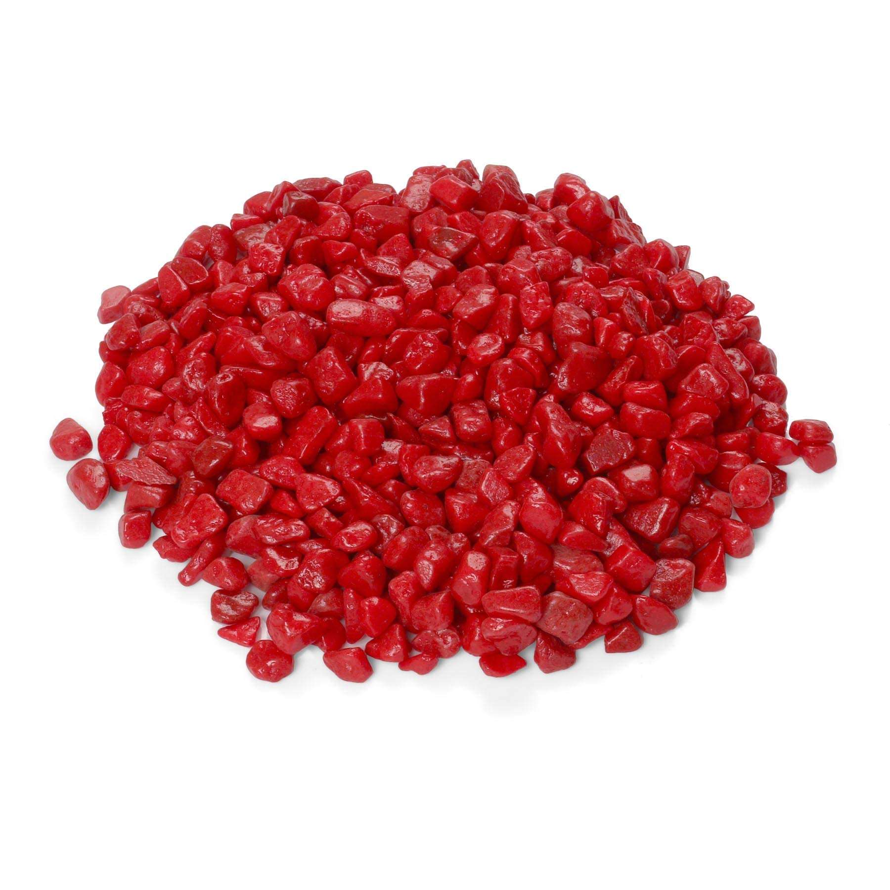 OhhSome 10Kg Natural Stone Pebbles for Craft Decorative Vase Filler Aquarium Garden Decoration,Stone Red Pebbles Stones for Decoration & Multi Purpose Pack 1