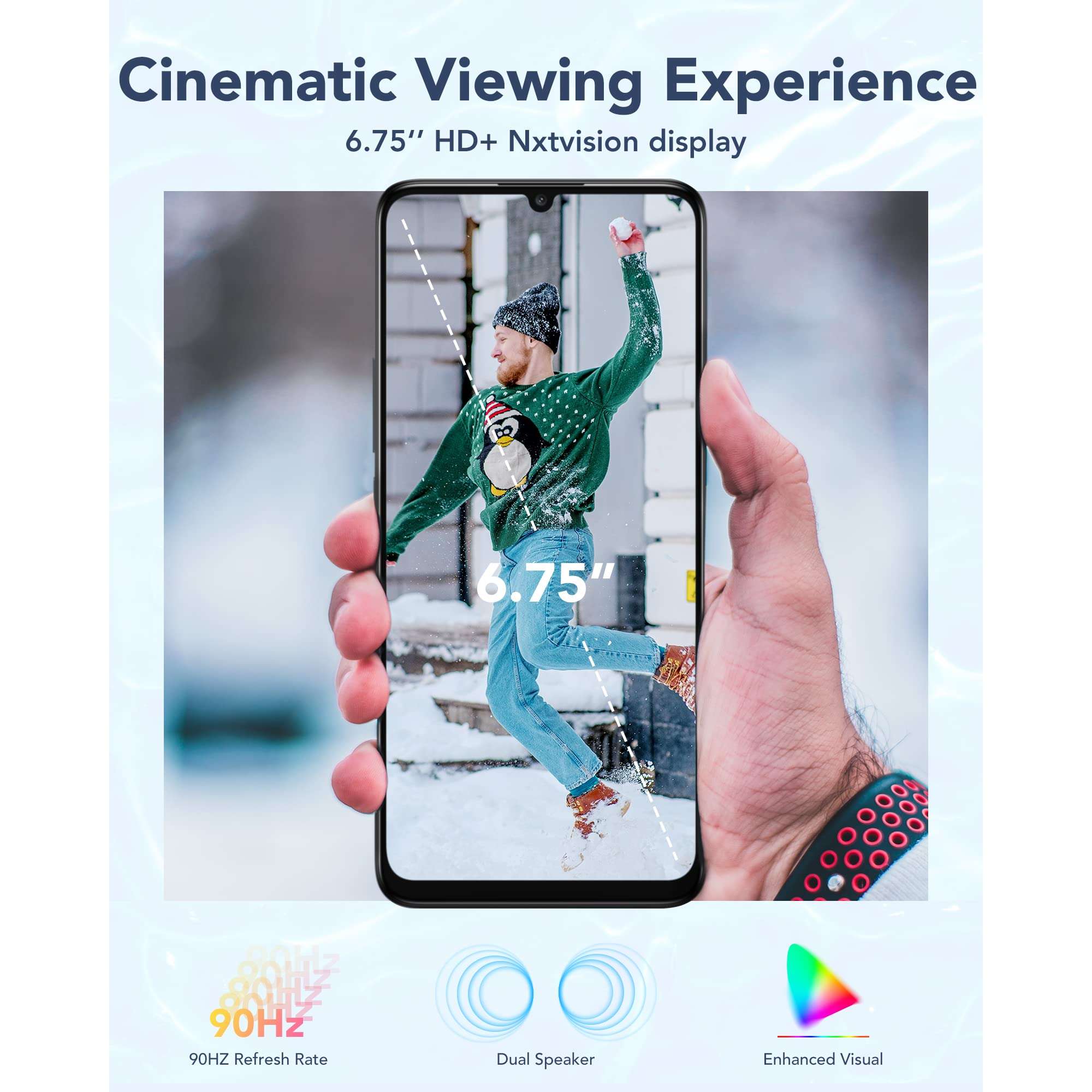 TCL 30 5G Unlocked Smartphone, 4/128GB, 50MP Camera, 5010mAh Battery, 6.7" FHD+ AMOLED Display, Android 12, US Verizon, Single-SIM, Tech Black 4