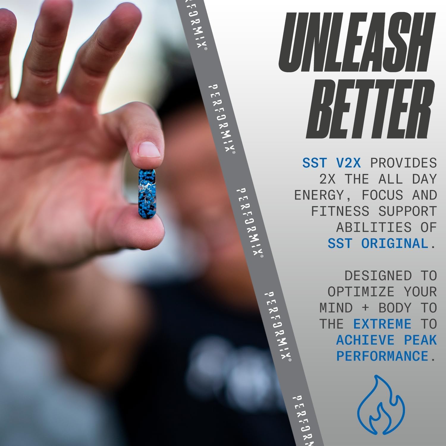 PERFORMIX - SST V2X - Pre Workout - 300 mg Caffeine - Energy Supplements - No Crash - Thermogenic - Nootropic - Timed-Release for All Day Focus, Mood & Energy Boost - Men & Women - 120 Capsules 6