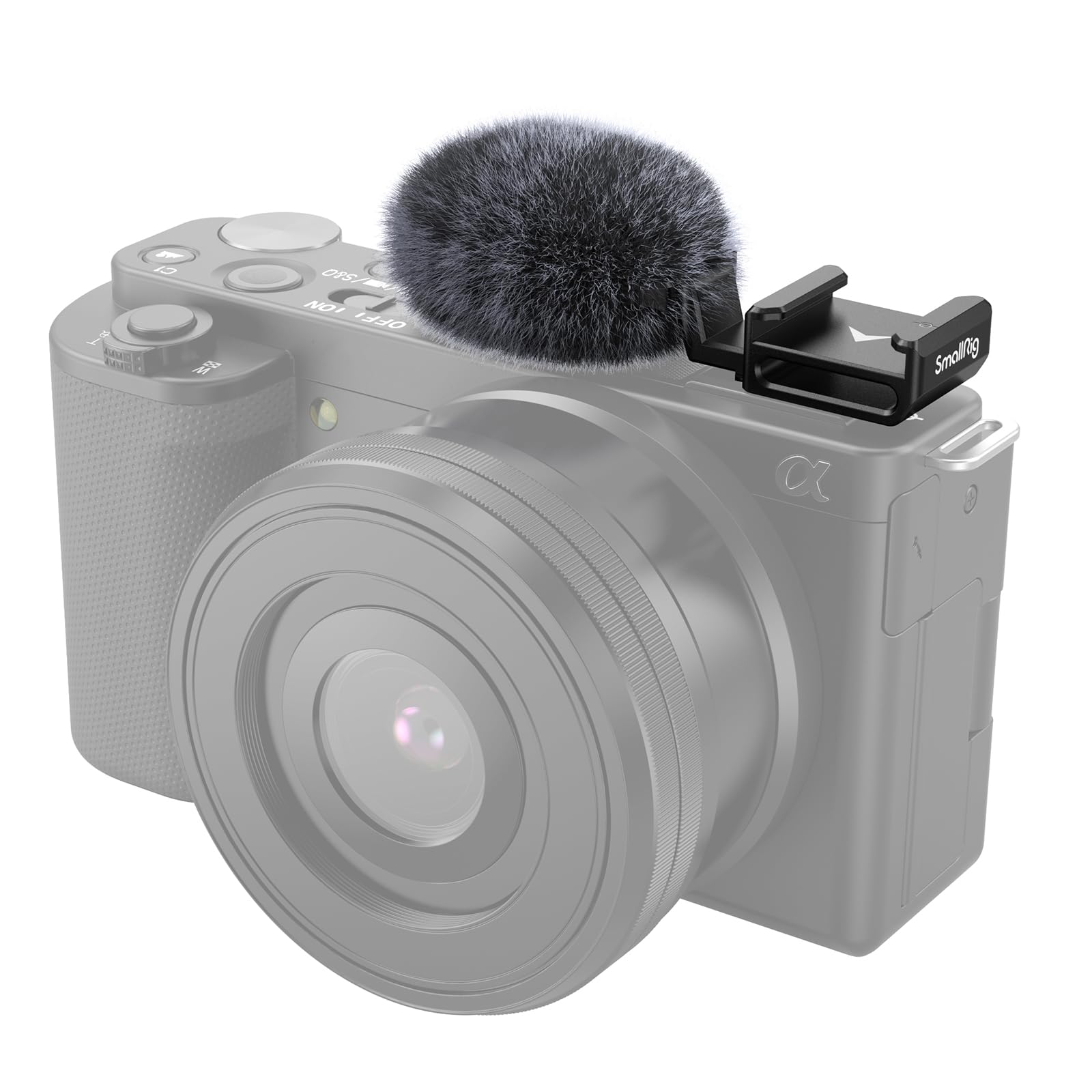 SmallRig Cold Shoe Adapter for Sony with P108 RGB Video Light 3