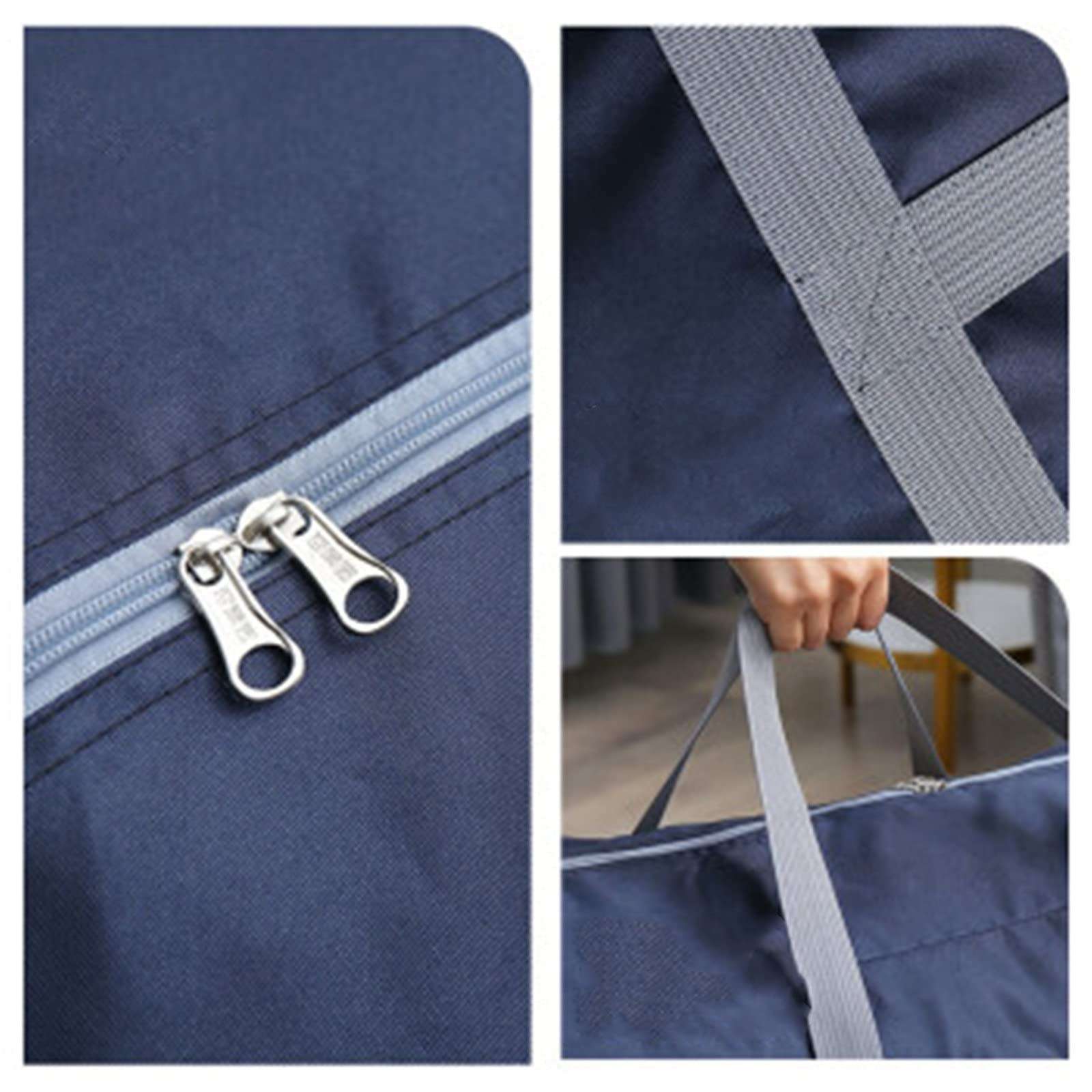 Packing Organizers 2PCS Moving Bag Packing Bag Quilt Clothing Storage Bag Moving for Travel(150L) 4