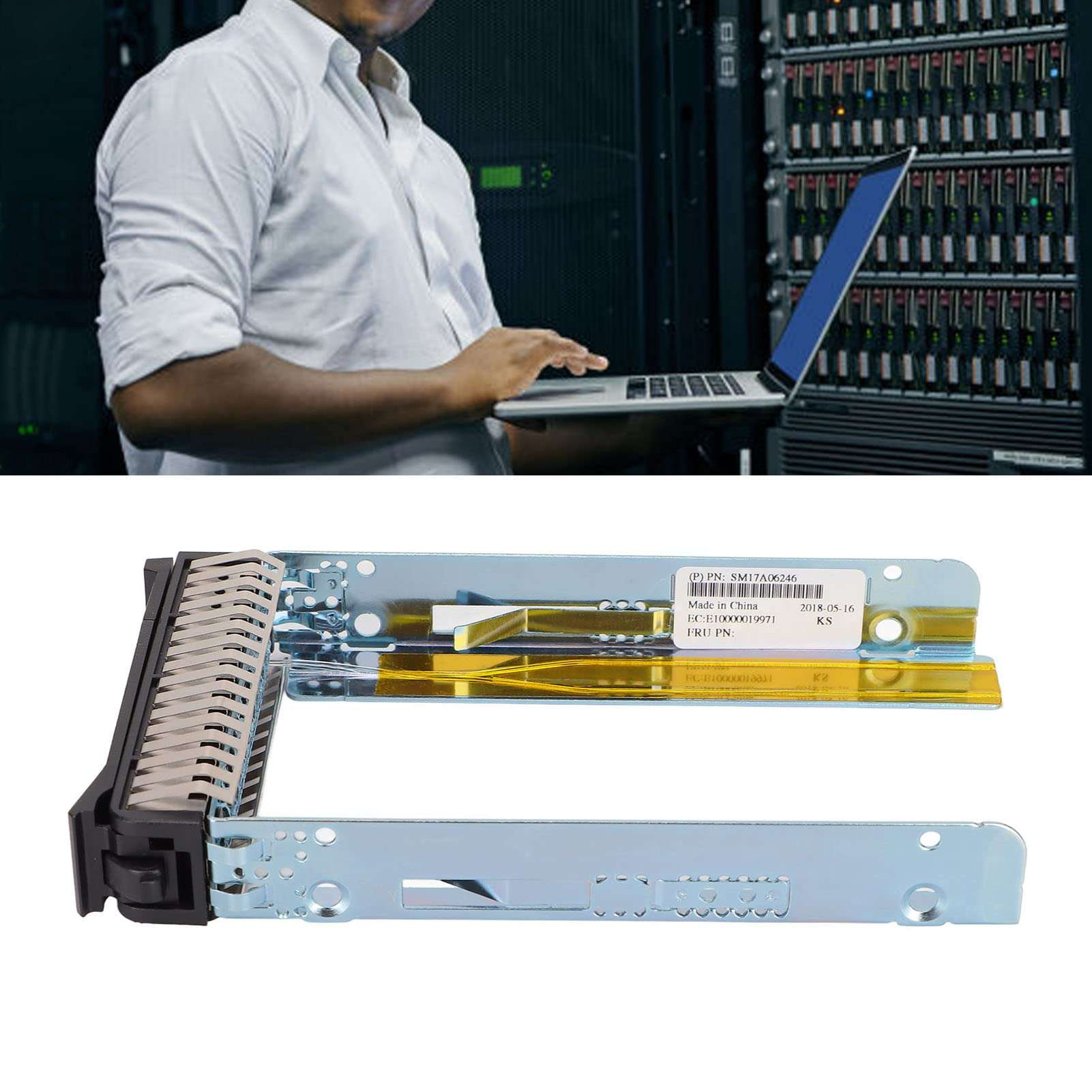 Hard Drive Tray, 2.5in High Safety Stable Metal ABS SAS Hard Drive Carrier, Universal Hard Drive Sled for SR650 SR550 SR570 HR630X HR650S 5