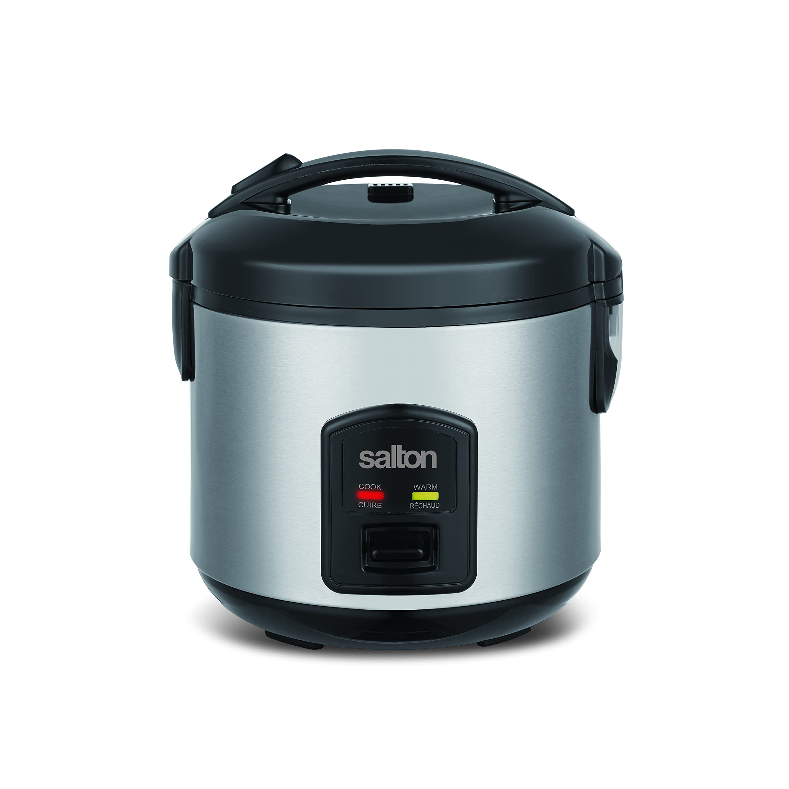 Salton 8 Cup Jar Style Automatic Rice Cooker with Food Steaming Basket, Measuring Cup & Spatula, Removable Non-Stick Cooking Bowl (RC2027) 3