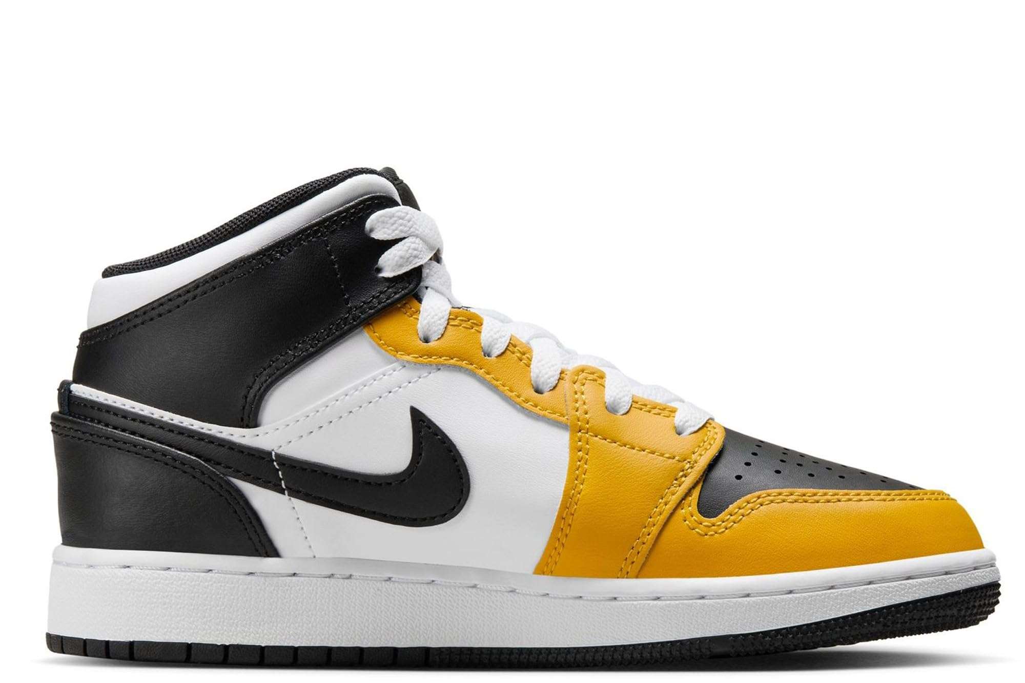 Jordan Big Kid's 1 Mid Yellow Ochre/Black-White (DQ8423 701) - 6.5 2