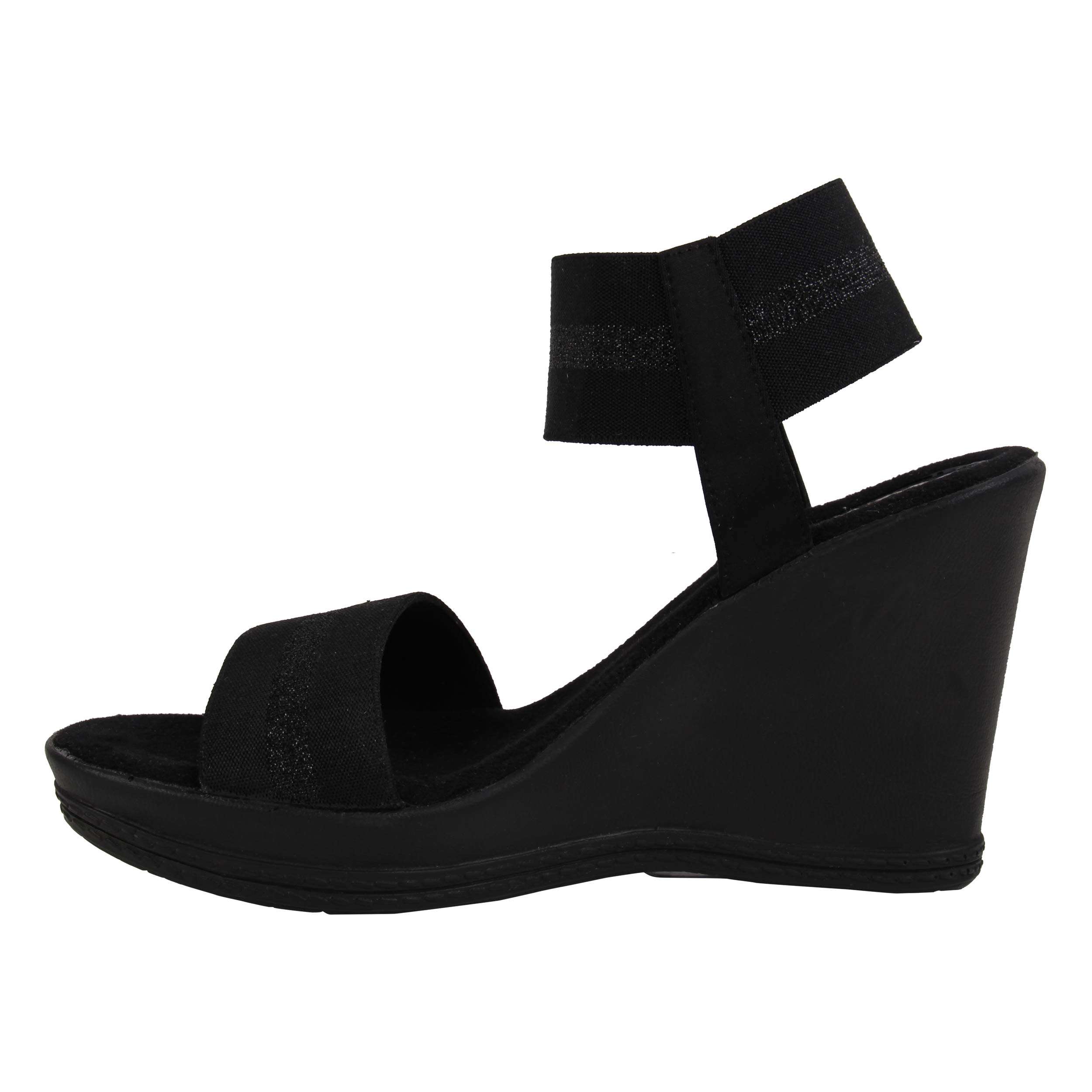 Catwalk Women's Black Fashion Sandals - 6 UK/India (38 EU)(1119C-6) 5