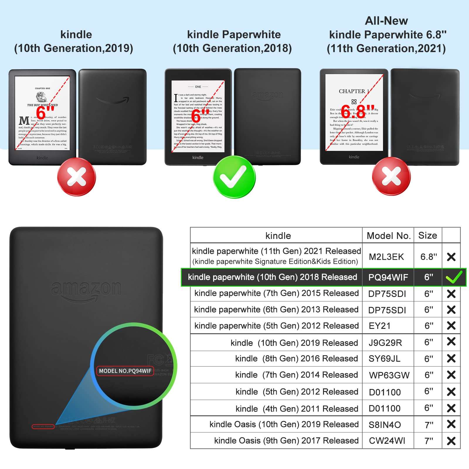 CoBak Kindle Paperwhite Case - All New PU Leather Smart Cover with Auto Sleep Wake Feature for Kindle Paperwhite,Kindle Paperwhite Case Kindle Paperwhite Case,Kindle Paperwhite Case Kindle Paperwhite Case … 2