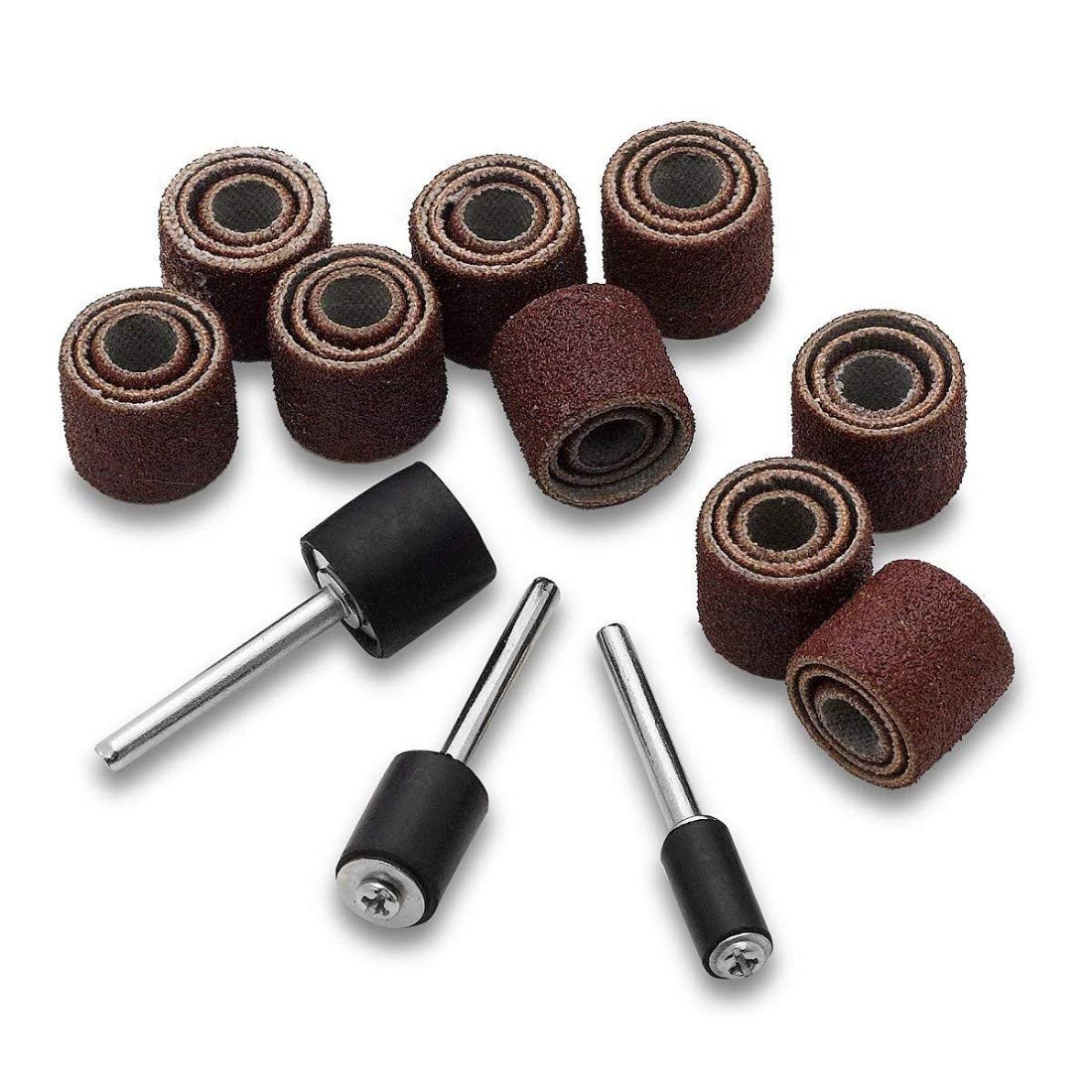 DIY Crafts Sanding Bands Drums Sleeves W/Sanding Drum Mandrel for Dremel Rotary Tool (Design No # 5, Pack of 51 Pcs) 3