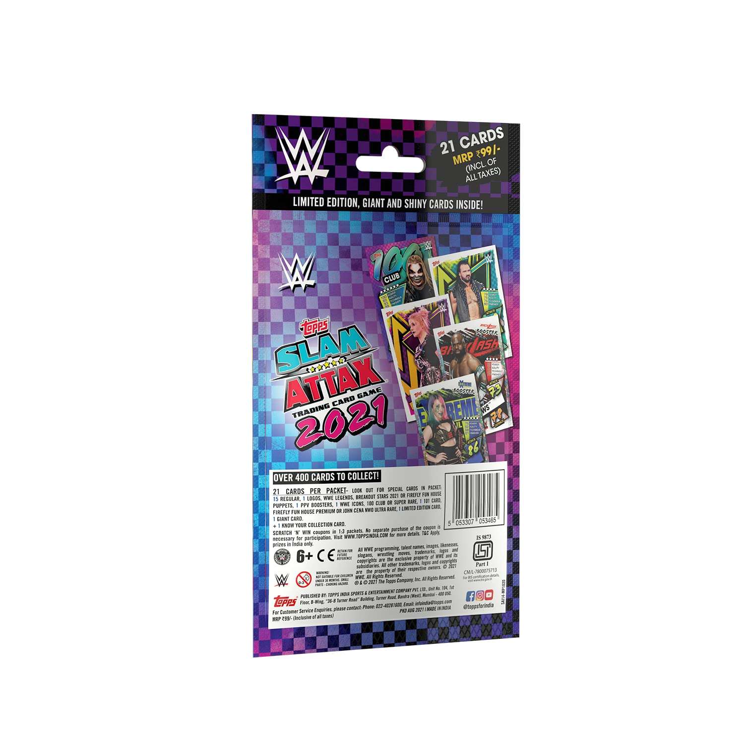Topps WWE Slam Attax 2021 Edition (Multi Pack) I WWE Cards | WWE Slam Cards| Slam Attax | Slam Attax Cards | Slam Attax, Multicolor for Kid 4