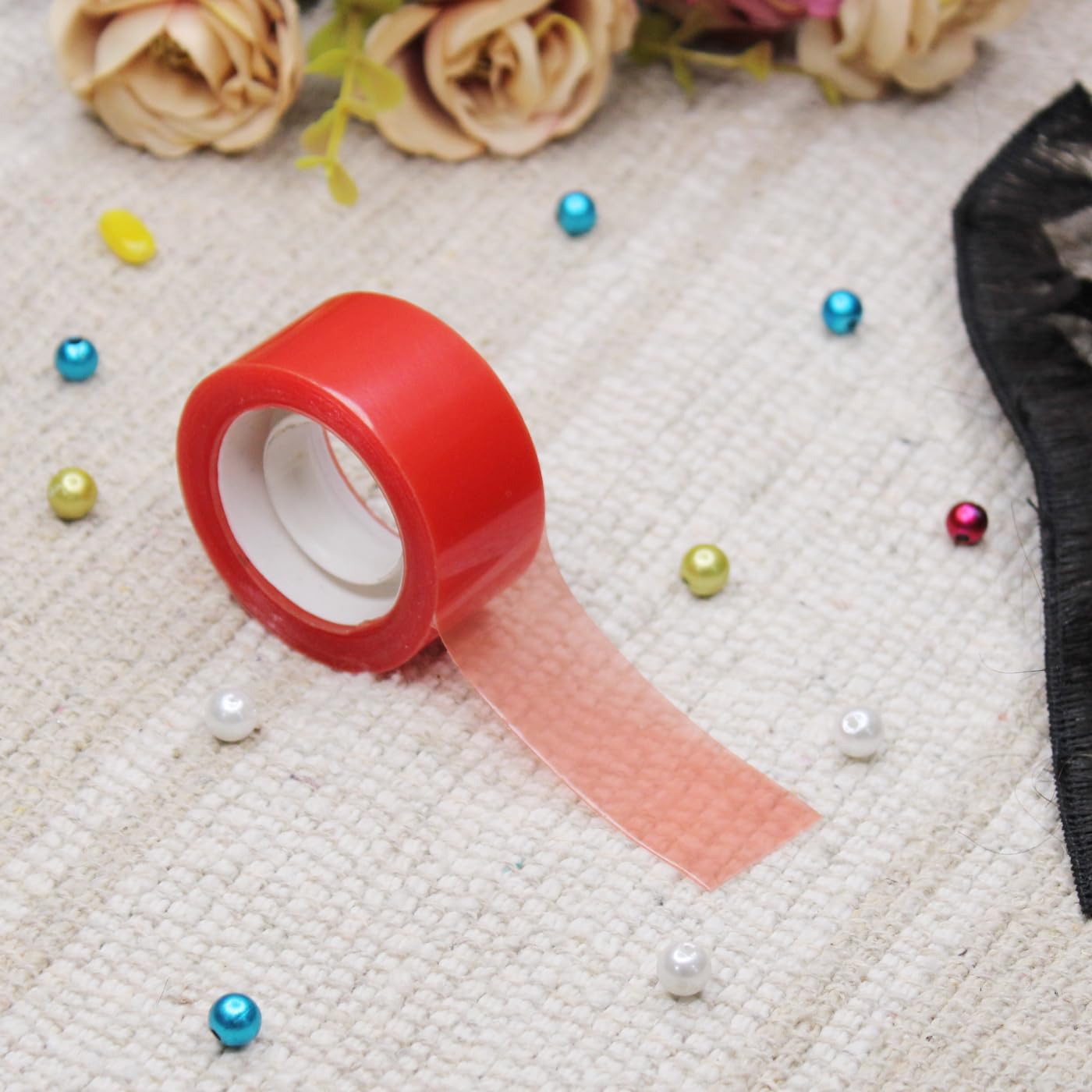 Fully Set Of 5 Wig Tapes For Hair Wig Toupee And Extension For Unisex, Pack Of 1 (Red Small 5) 5