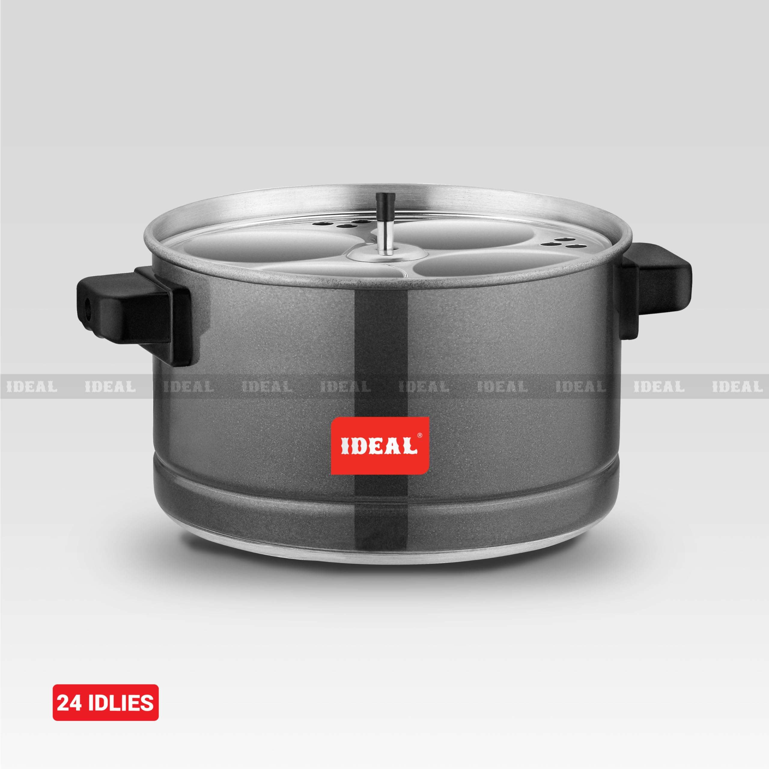 IDEAL Ever Aluminium Idli Cooker With Aluminium idli Plates, Black (16 idlies) 4