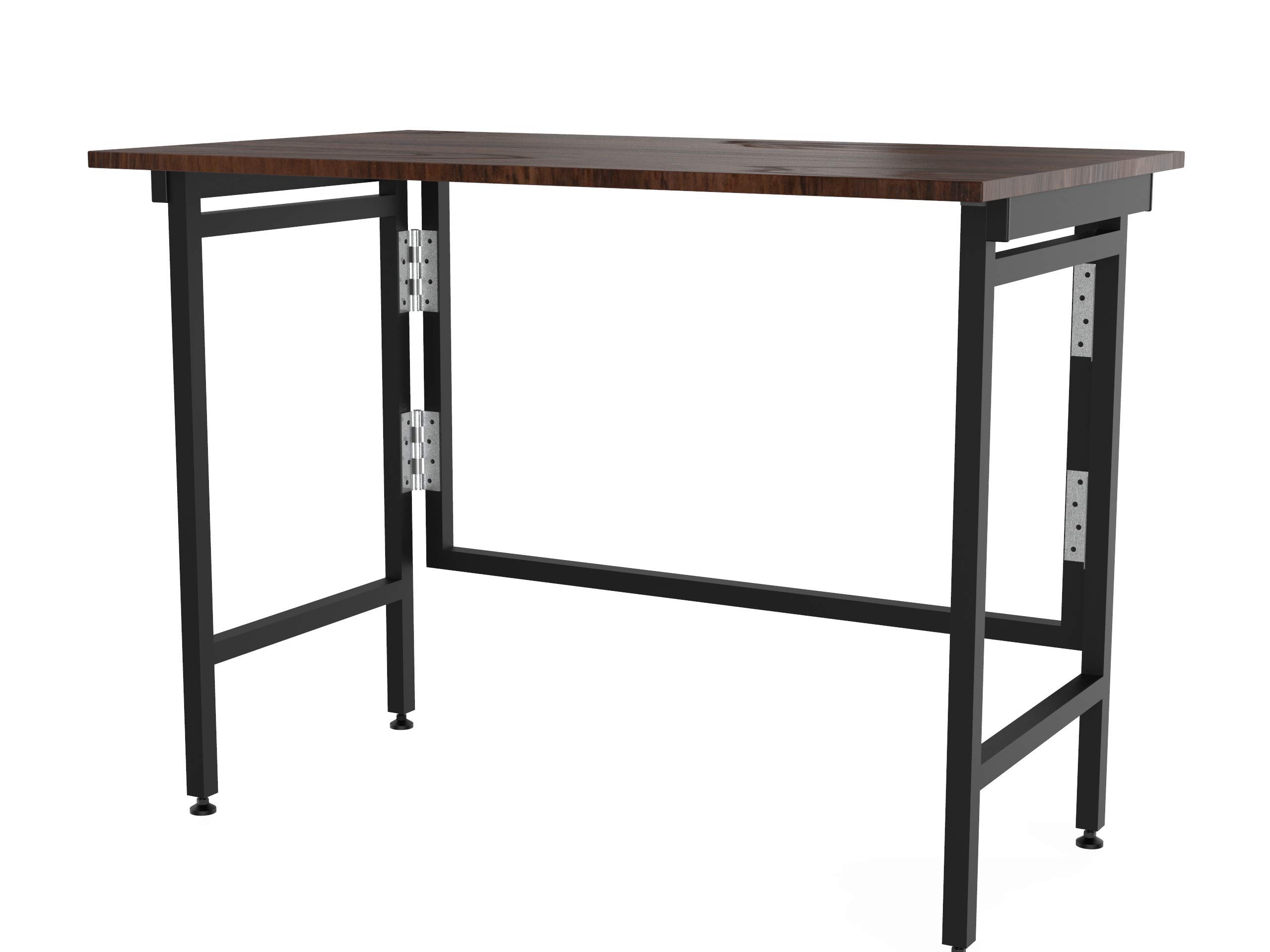InnoFur Aplos Folding, Study, Laptop, Dining, Utility, Multi-Purpose Table Large (Brown) 4