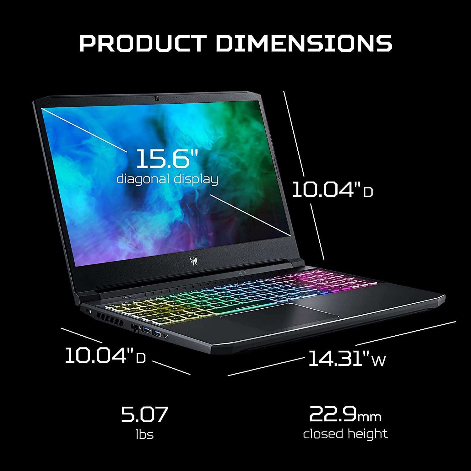 2022 Acer Predator Helios 300 Gaming Laptop 15.6 FHD 144 Hz IPS 8-Core 11th Intel Core i7-11800H NVIDIA RTX 3060 6GB GDDR6 Obsidian Black 32GB DDR4 | 2TB SSD PH315-54 PH315-54 6