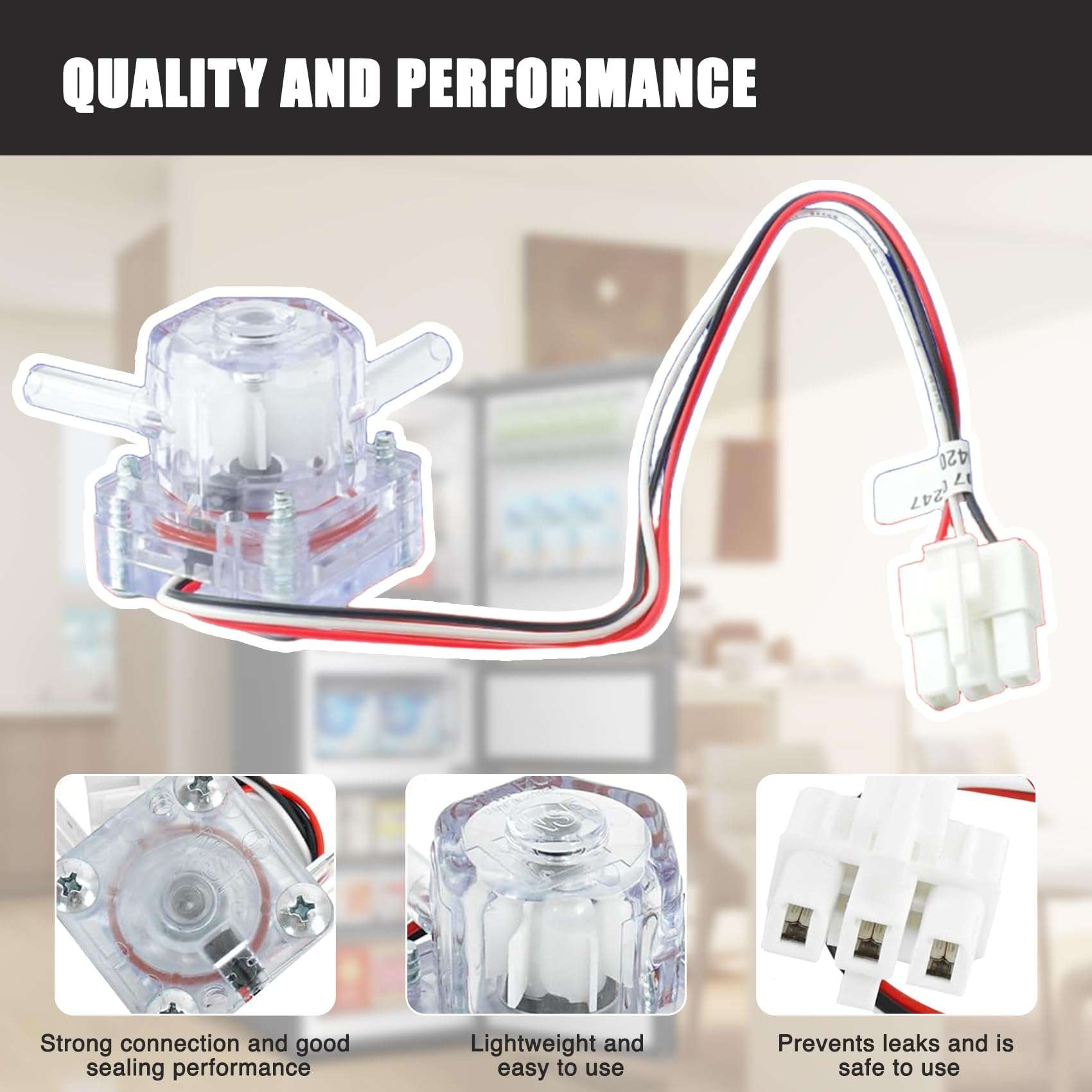 SMWF-0420A Hall Flow Sensor Miniature Flowmeter for Ice Makers Water Purifiers, Refrigerators, Coffee Machines, Water dispensers Etc 4