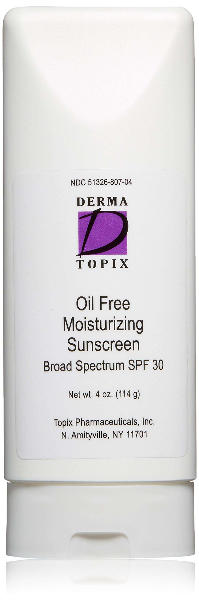 DermaTopix Oil Free Moisturizing Sunscreen SPF 30, 4 oz 1