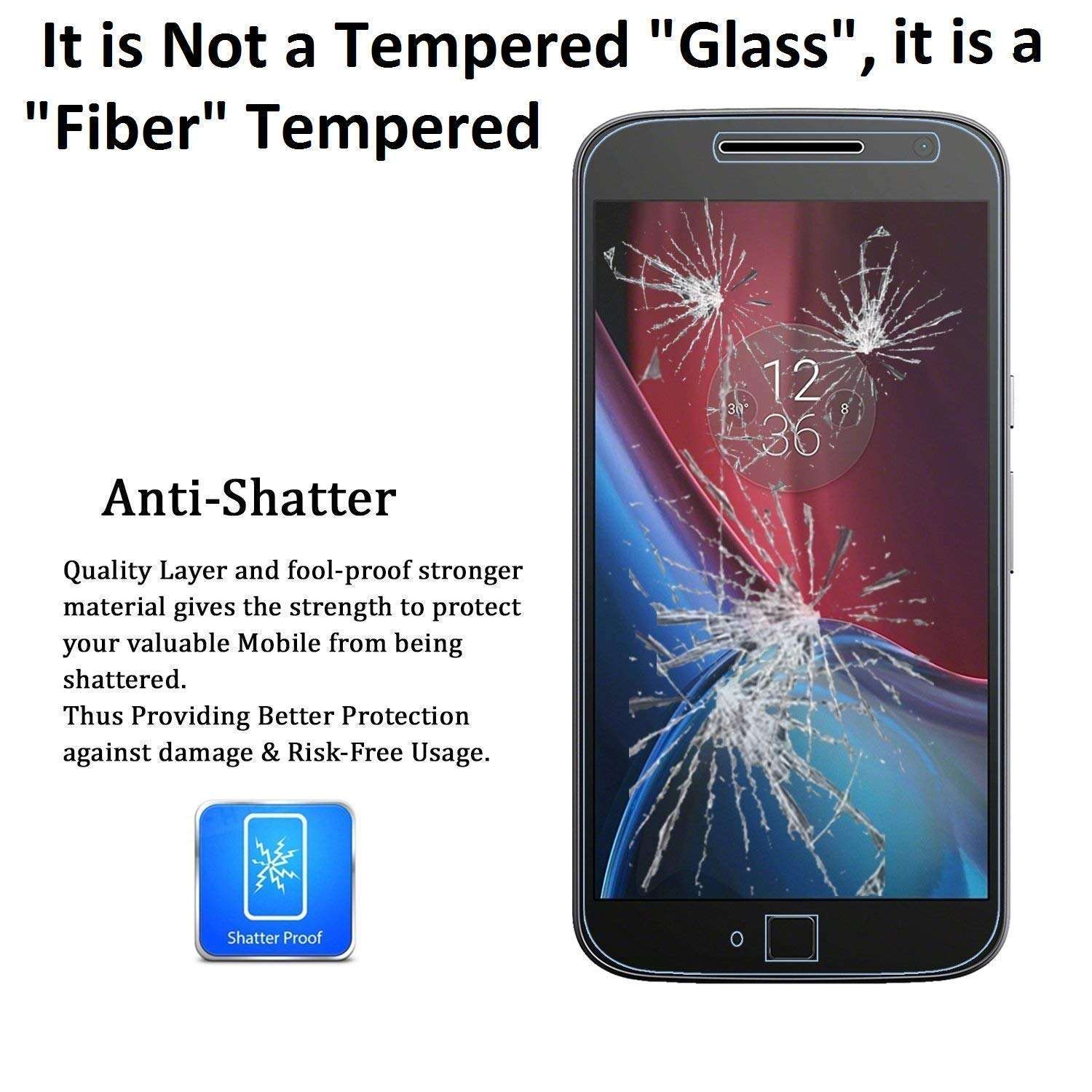 Spark Screen Protector for Micromax Canvas 5 (E481) - Anti Blueray Flexiable Fiber Glass Anti Shock Impossible Film - Not a Tempered Glass - Blue Light Resistant 3