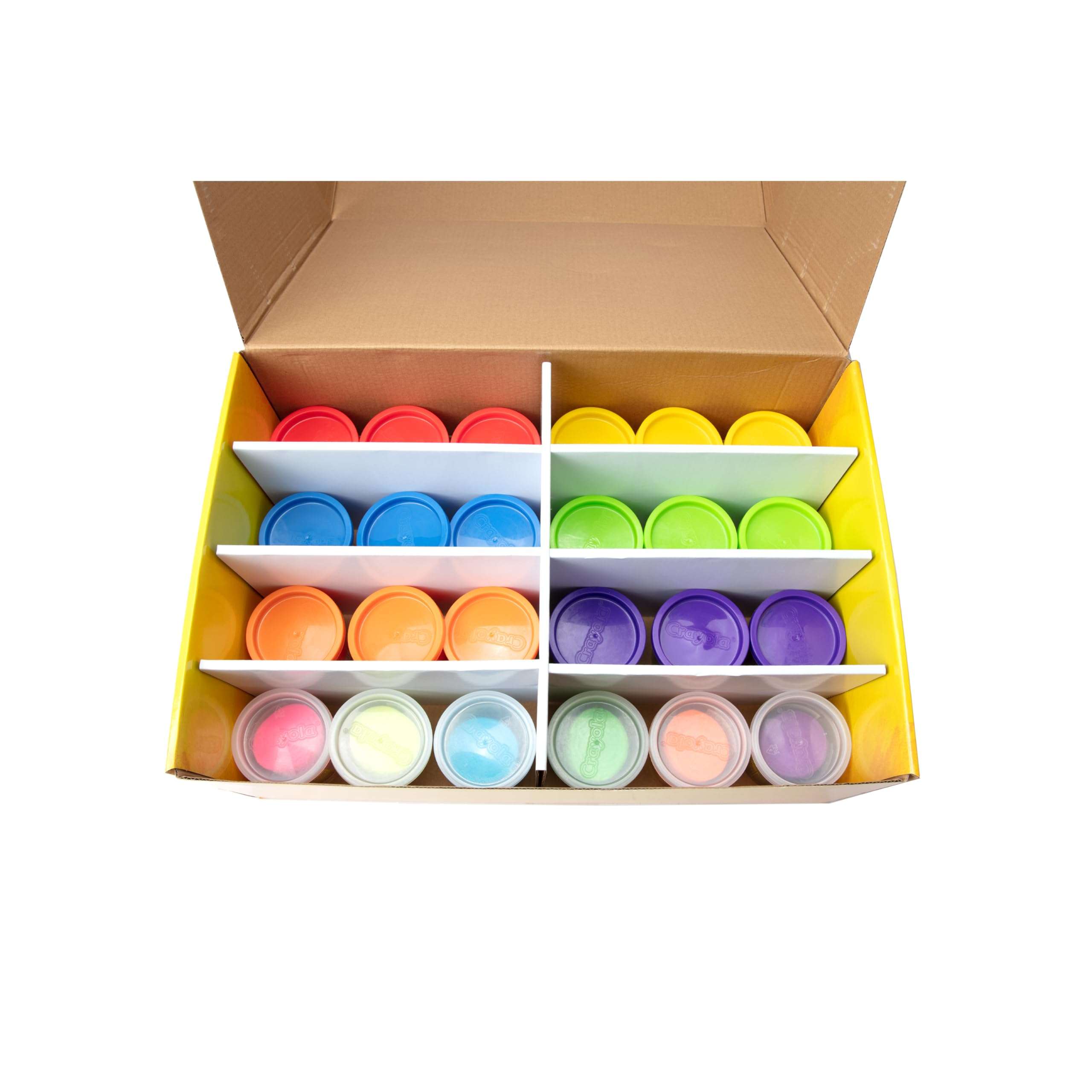 Crayola Playdough Bulk Pack | 48 Tubs of 3oz Scented Play Dough Plus 12 Sparkle Dough Colors for Teacher Supplies, Classroom or Preschool 4